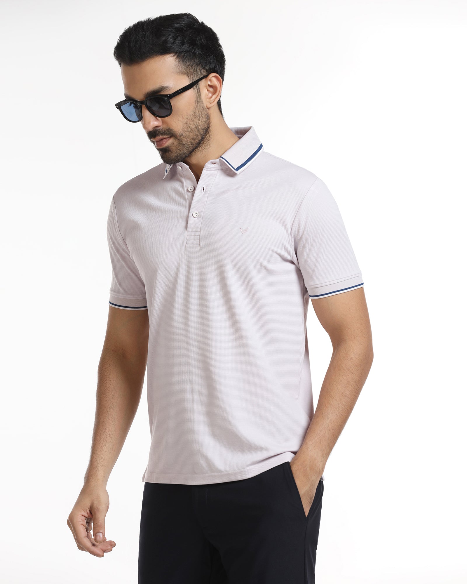 Light Purple TechPro Textured Polo - Titan