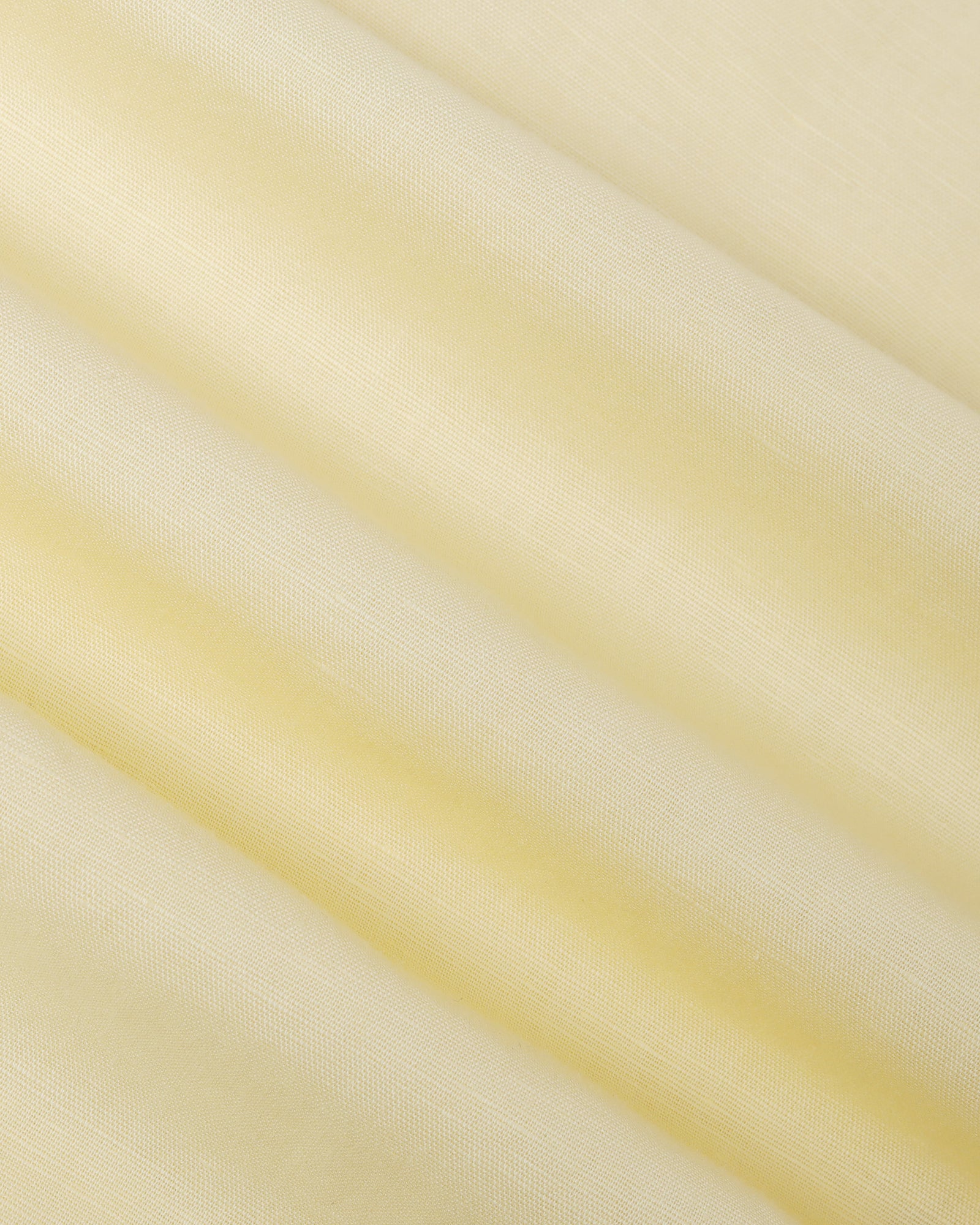 Light Yellow Linen Solid Shirt - Cleo