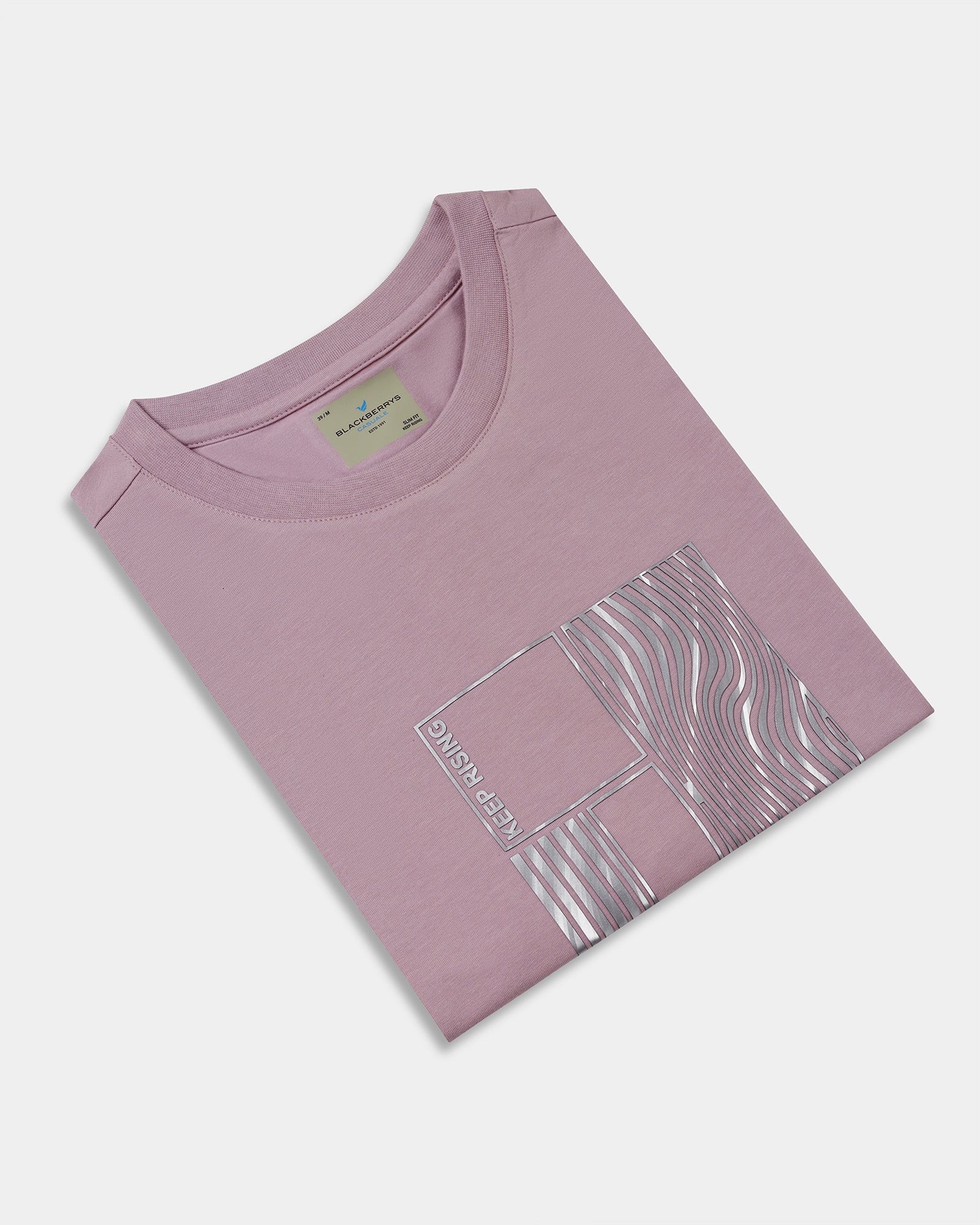 Lilac Crew Neck Printed T-Shirt - Sybill