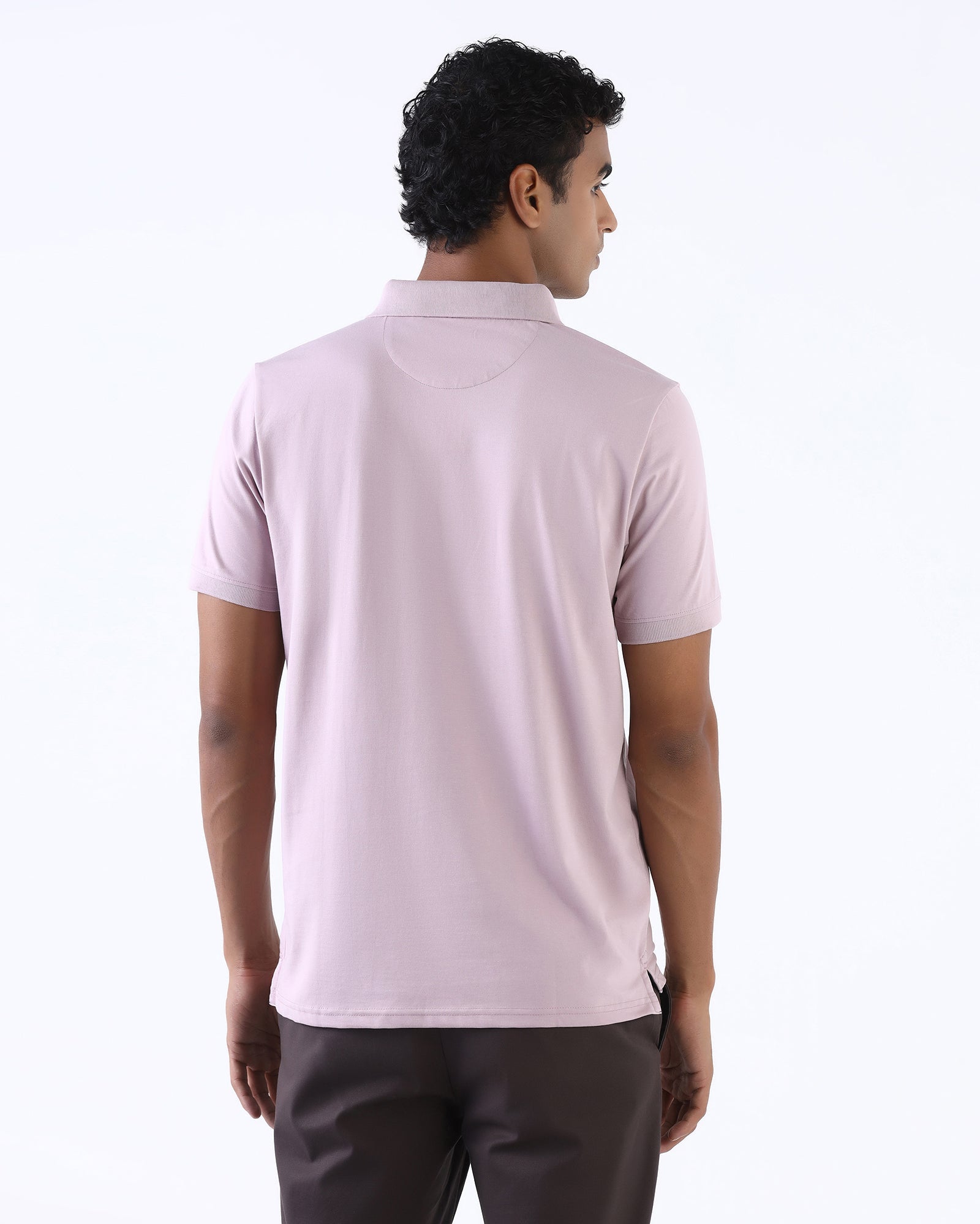 Lilac Purple Solid Polo - Piper
