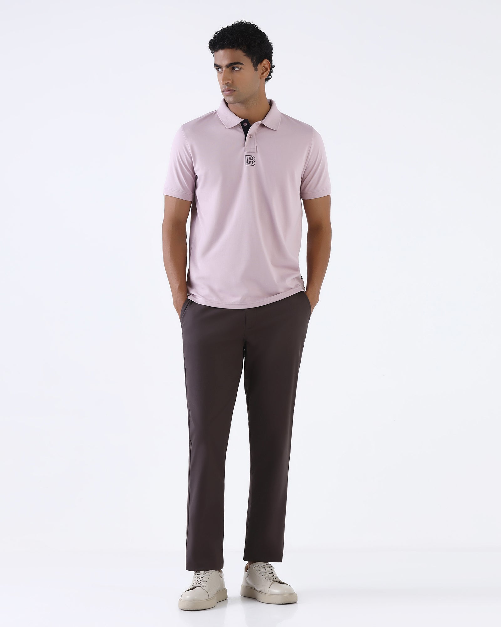 Lilac Purple Solid Polo - Piper