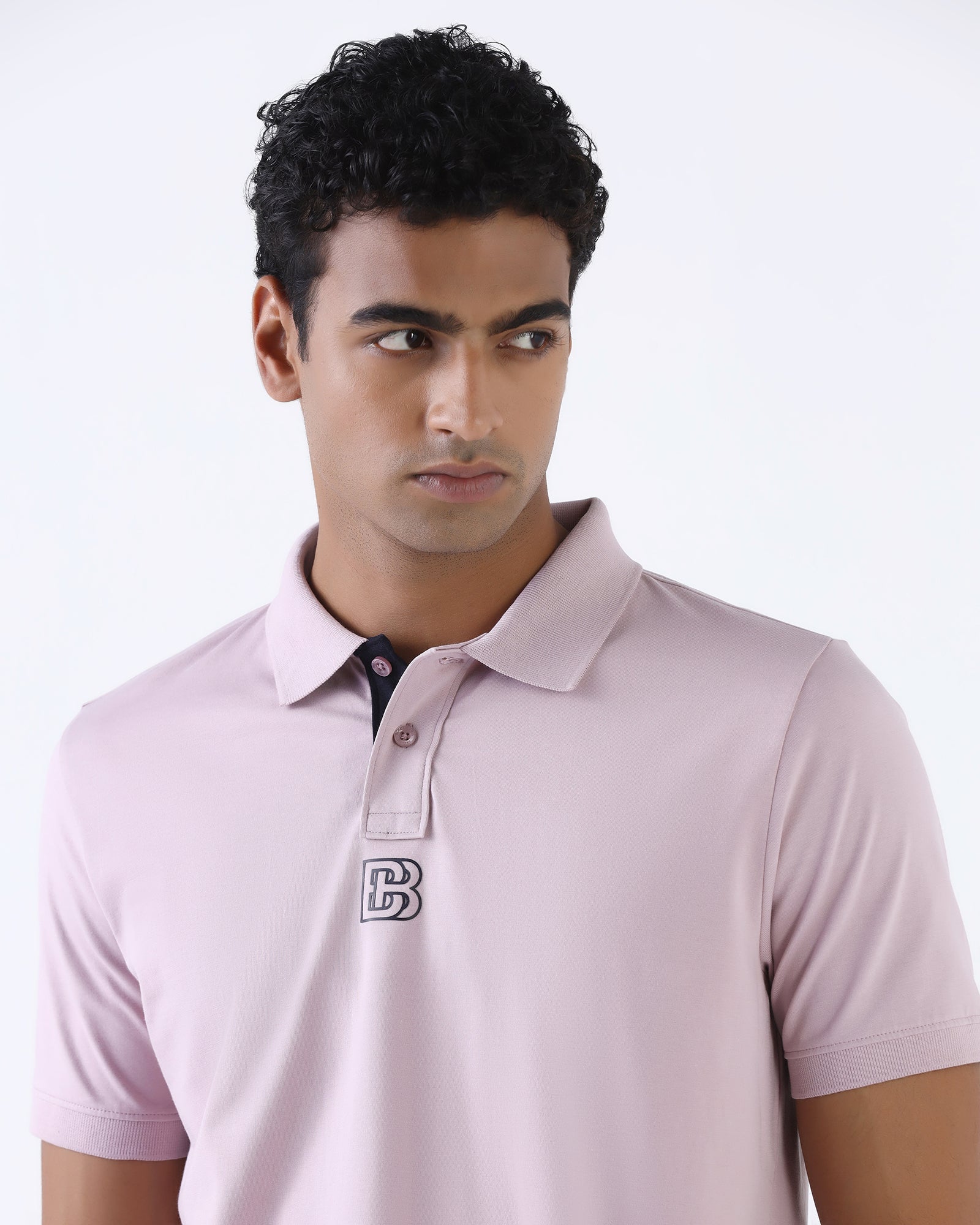 Lilac Purple Solid Polo - Piper