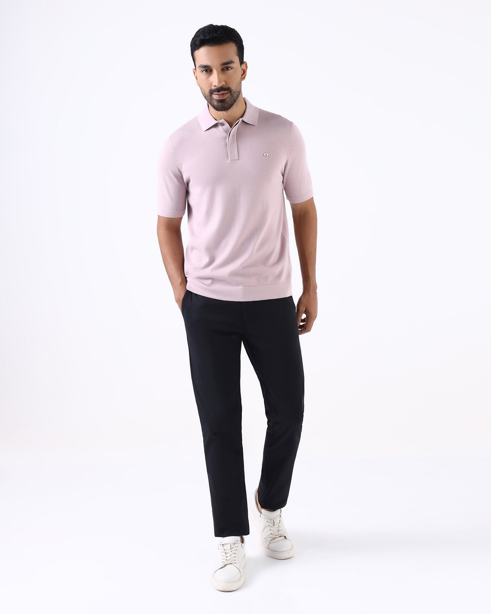 Lilac Solid Polo - Thomas