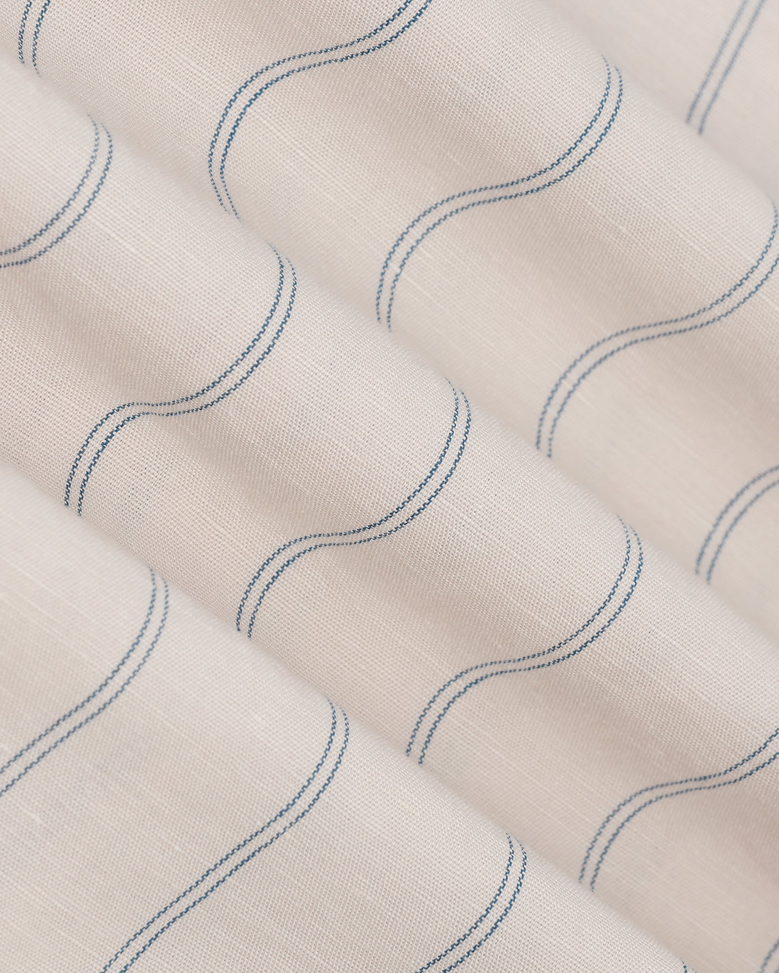 Linen Casual Ecru Stripe Shirt - Darcom