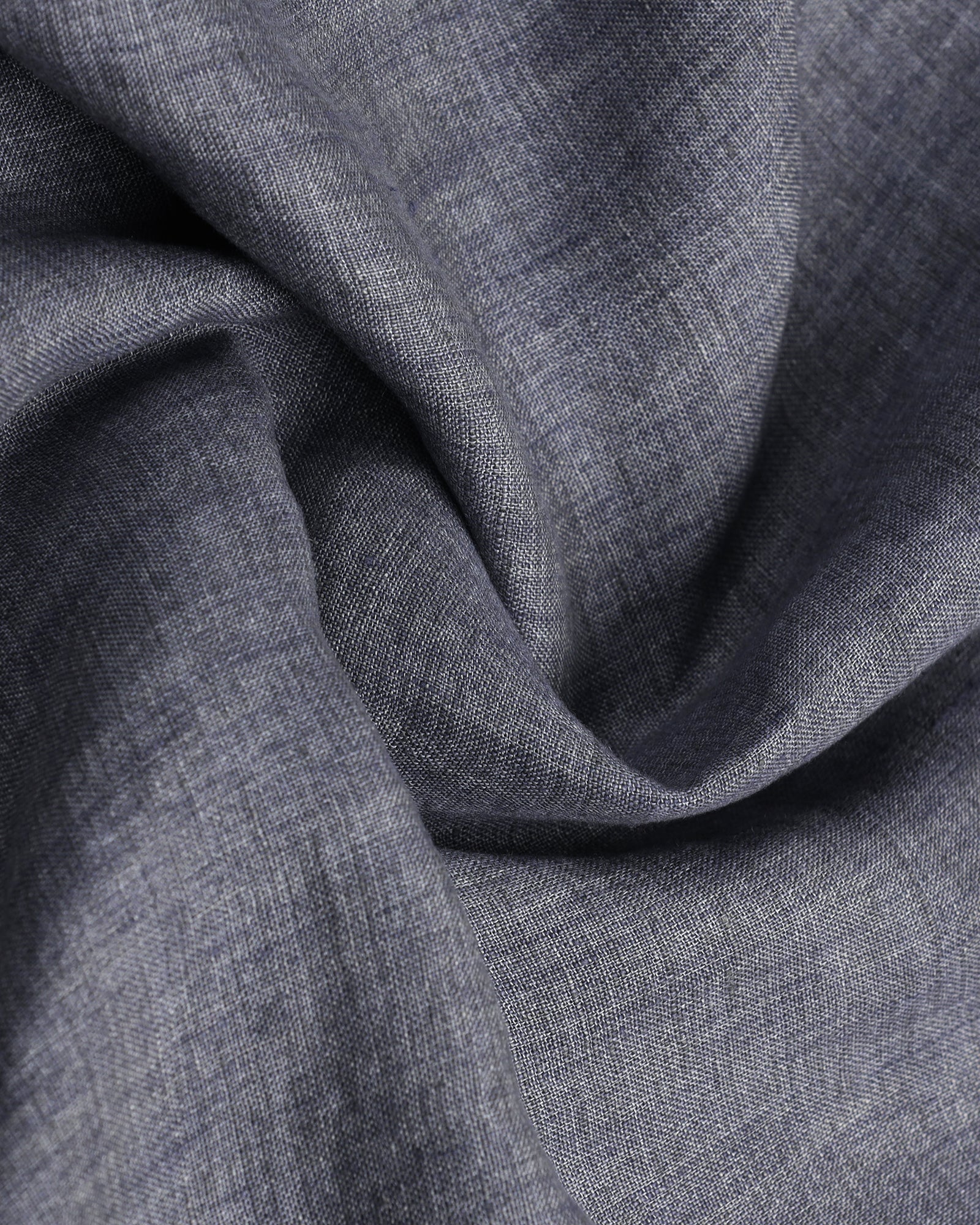 Linen Casual Grey Solid Shirt - Bayek