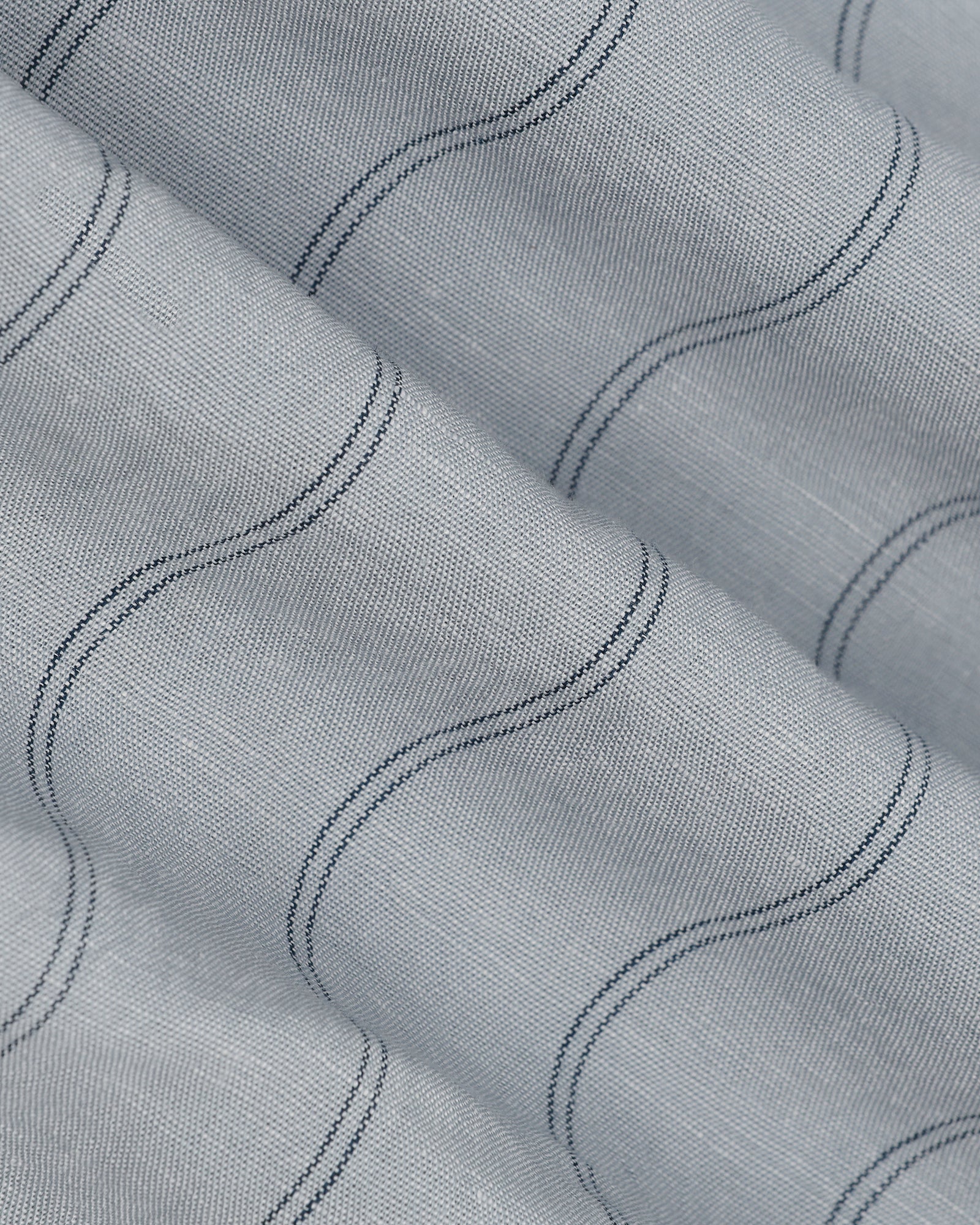 Linen Casual Grey Stripe Shirt - Darcom