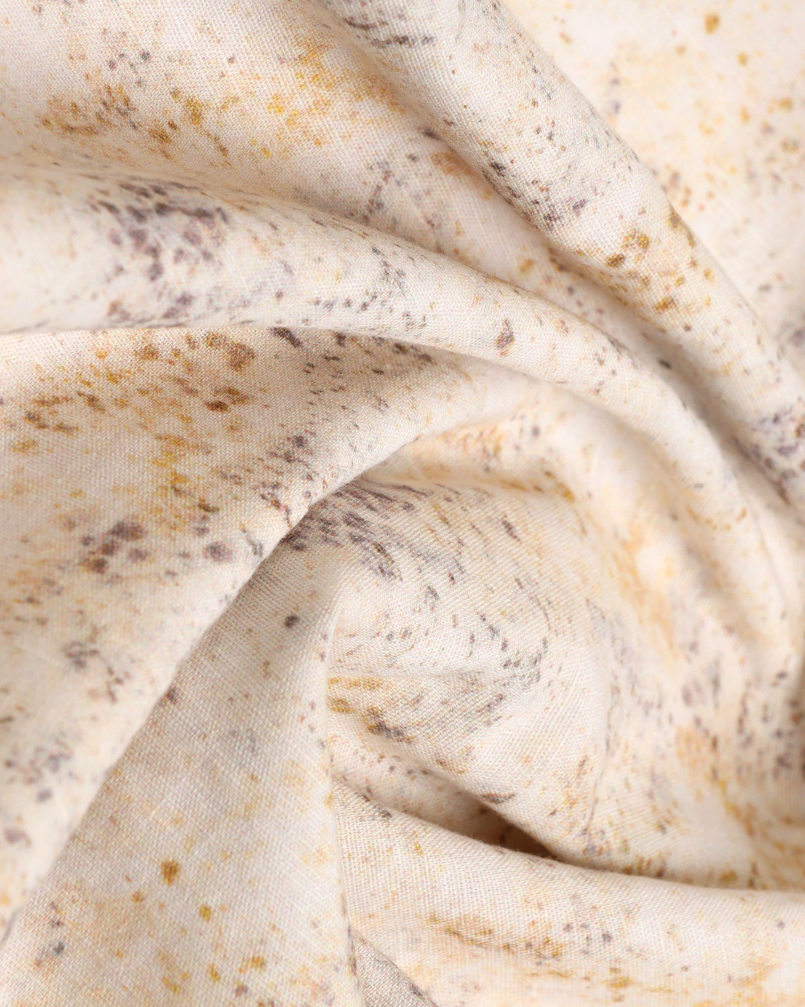 Linen Casual Half Sleeve Beige Printed Shirt - Gabin