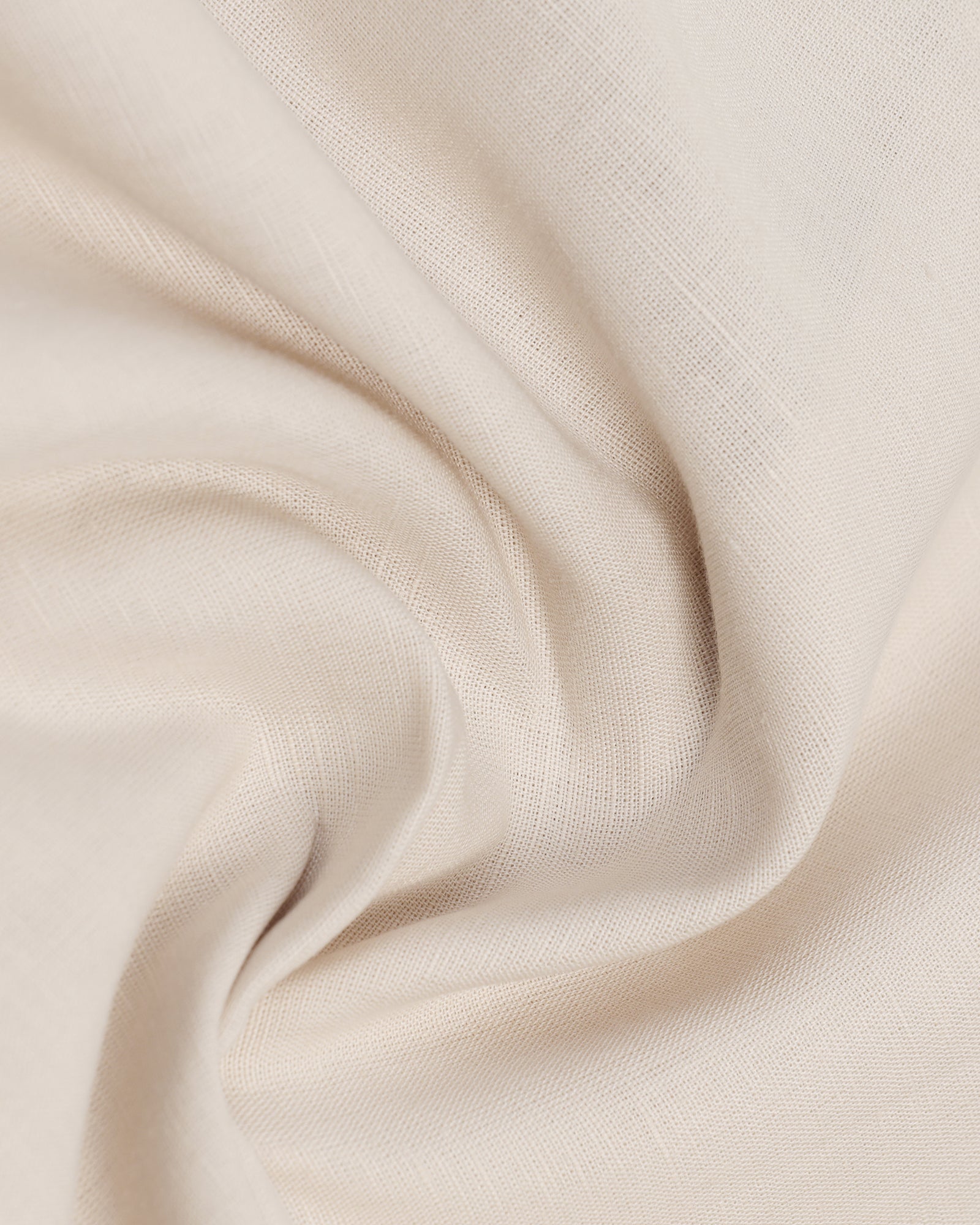 Linen Casual Half Sleeve Natural Solid Shirt - Salmon