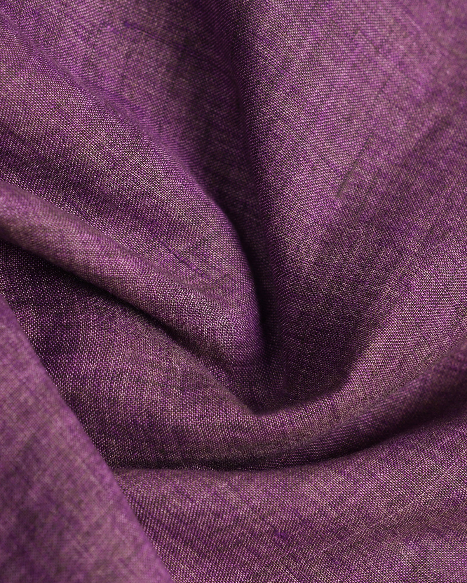 Linen Casual Lavender Solid Shirt - Bayek