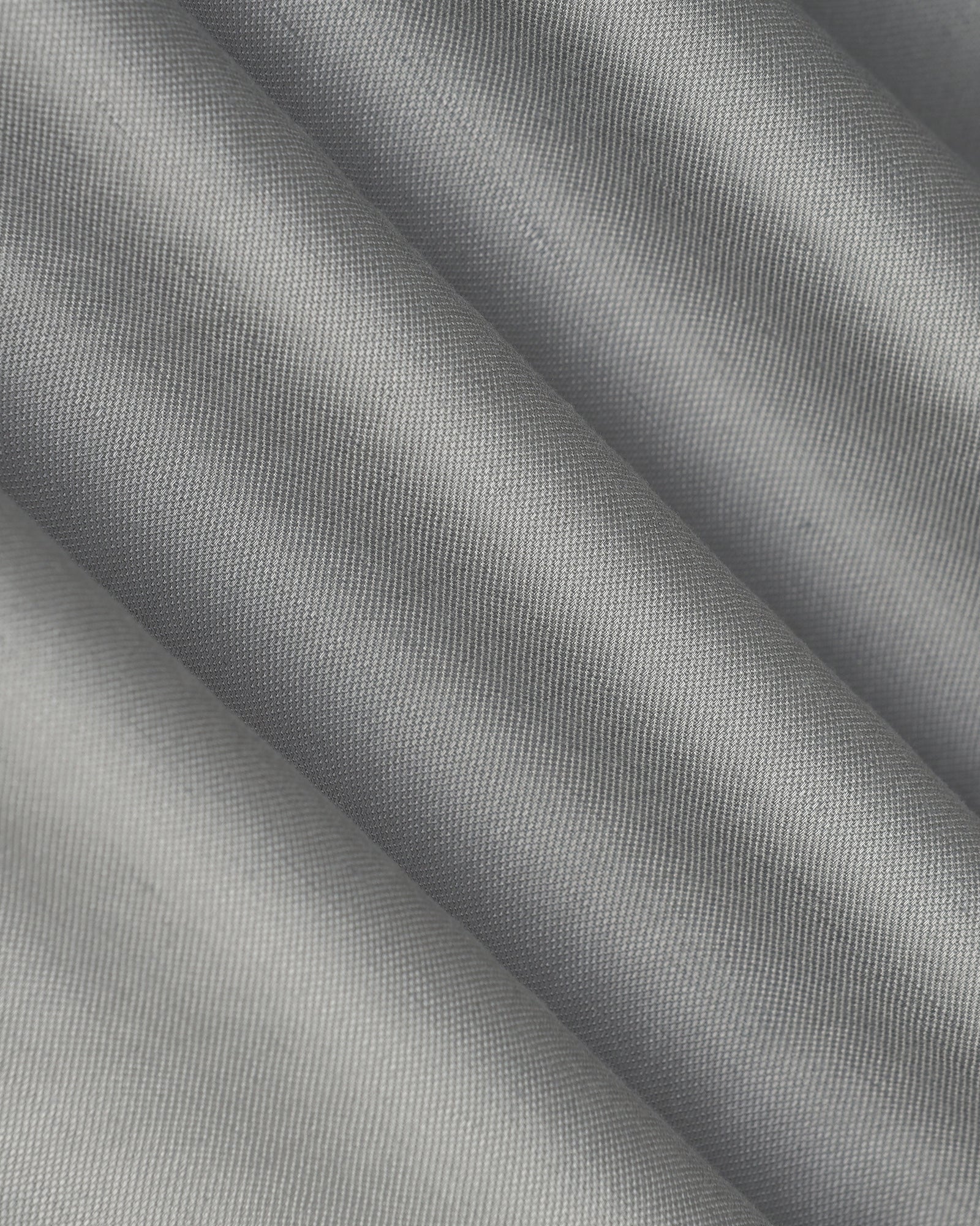 Linen Slim Comfort B-95 Casual Grey Solid Khakis - Edwin