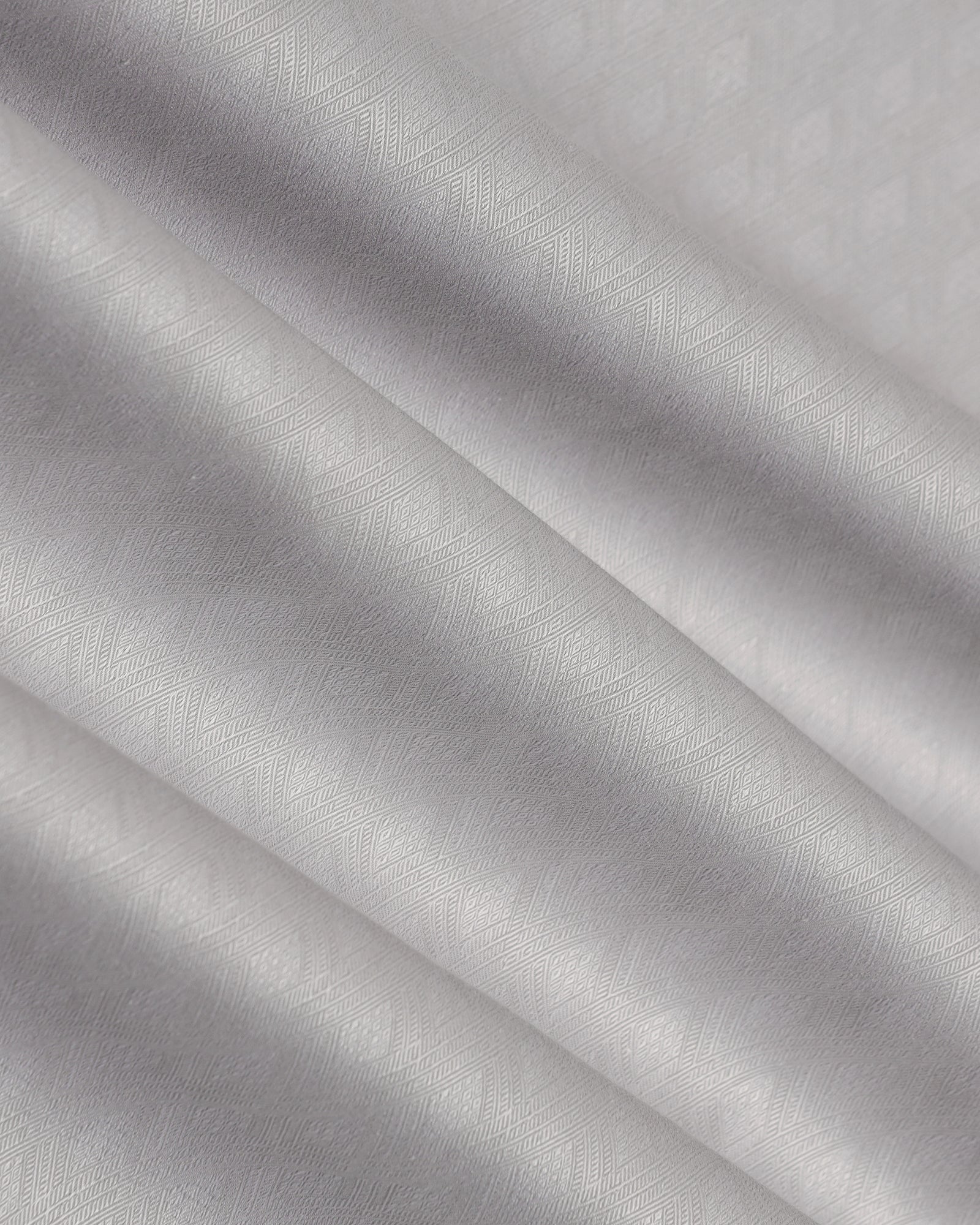 Luxe Formal Grey Jacquard Shirt - Castle