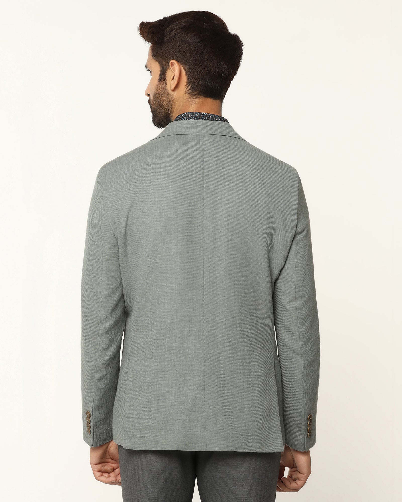 Luxe Formal Light Green Solid Blazer - Soho