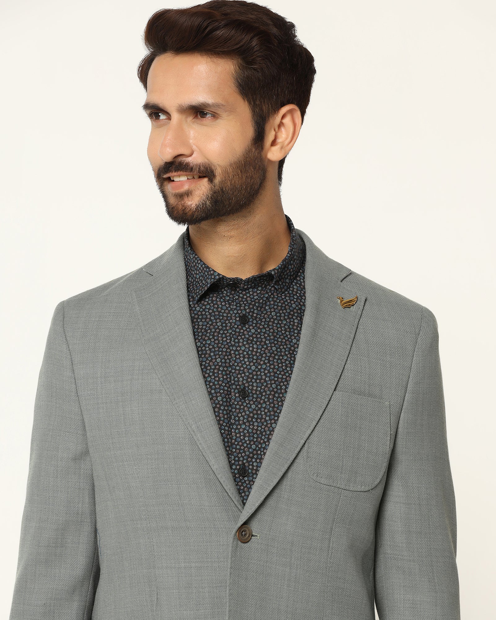 Luxe Formal Light Green Solid Blazer - Soho