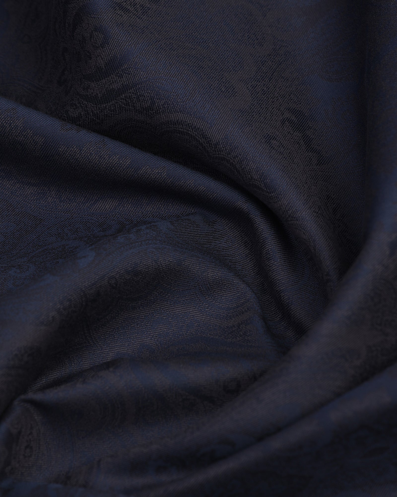 Luxe Formal Navy Jacquard Shirt - Zinnia