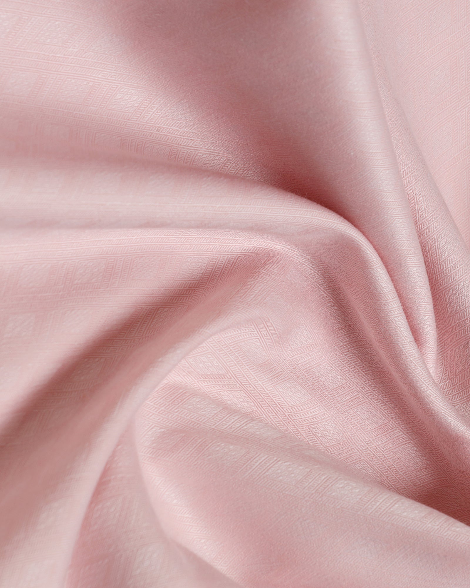 Luxe Formal Peach Jacquard Shirt - Castle