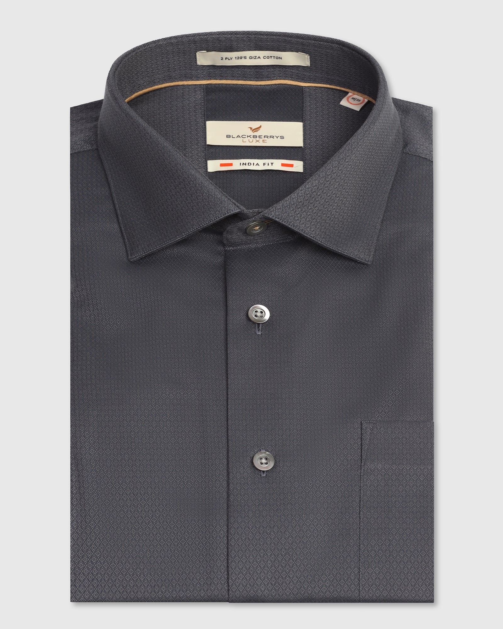 Luxe Formal Teal Textured Shirt - Hadley
