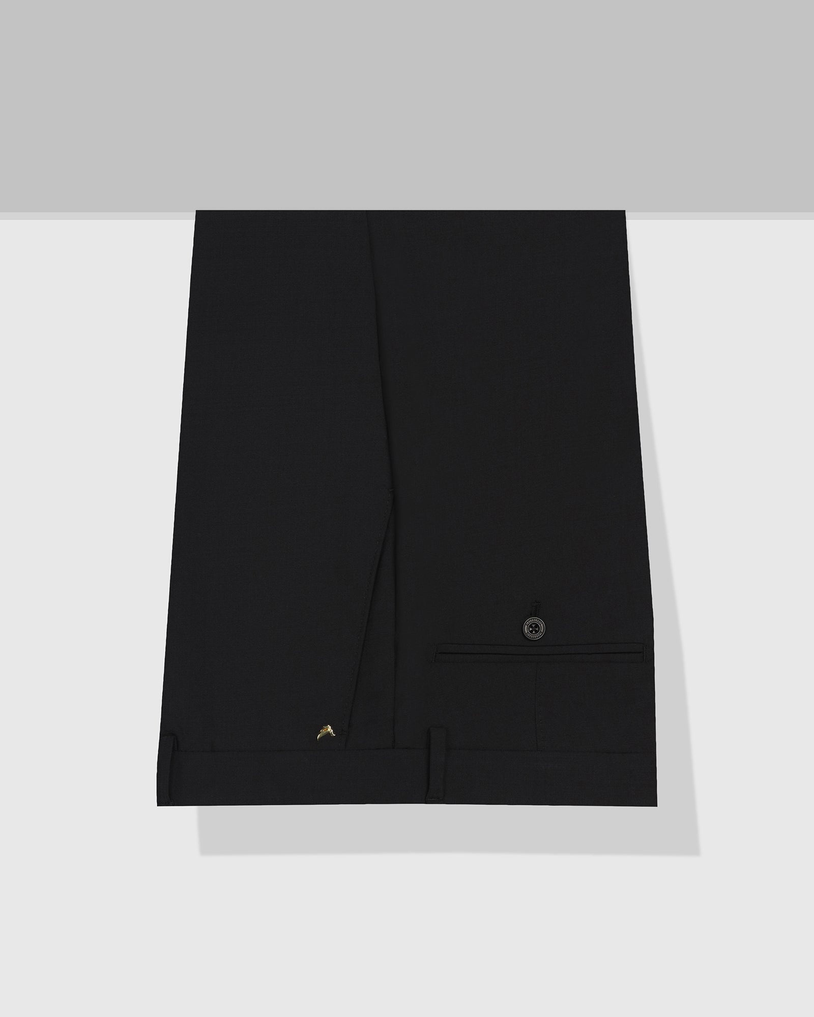 Luxe Slim Comfort B-95 Formal Black Check Trouser - Amouage