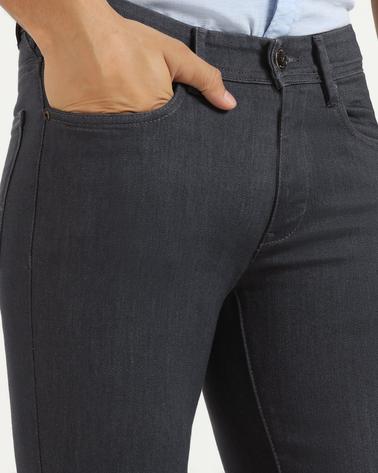 Luxe Slim Yonk Fit Grey Jeans - Brink