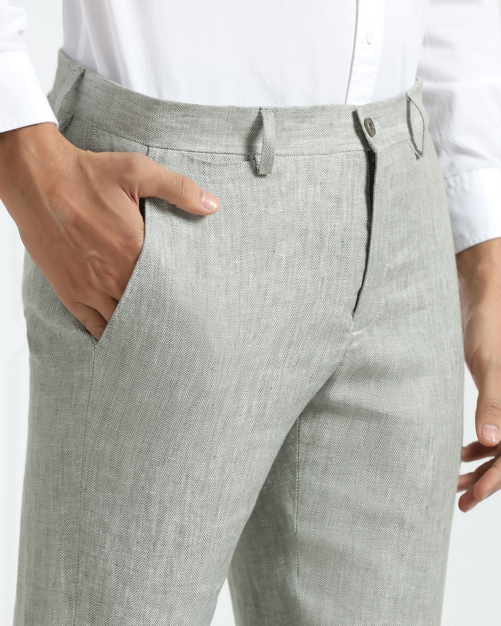 Luxe Three Piece Light Olive Textured Formal Suit - Persia