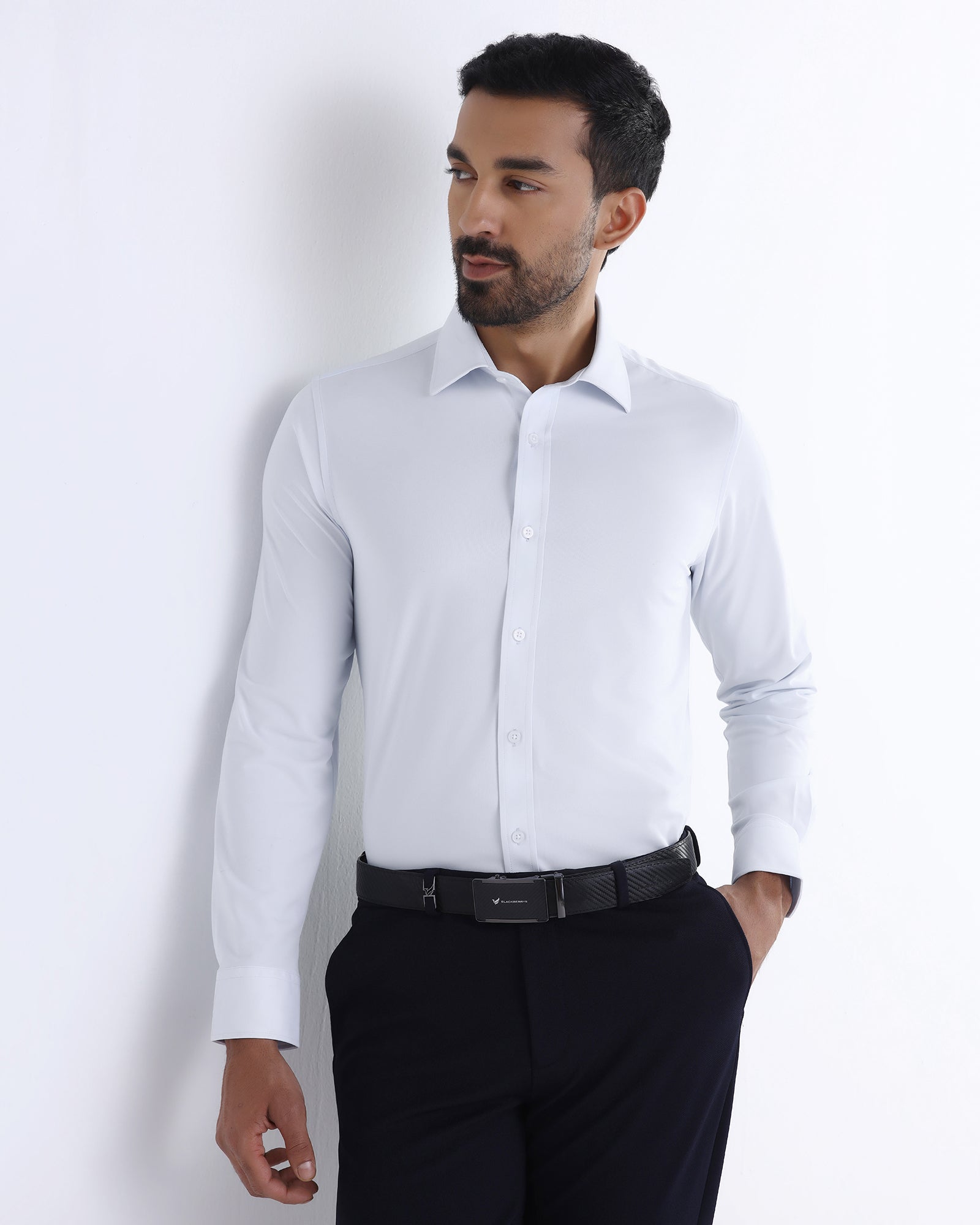Light Blue Non Iron Solid Shirt - Electra