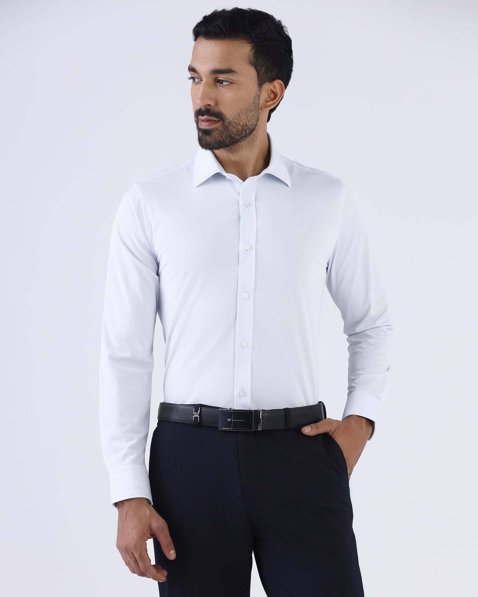 Light Blue Non Iron Solid Shirt - Electra