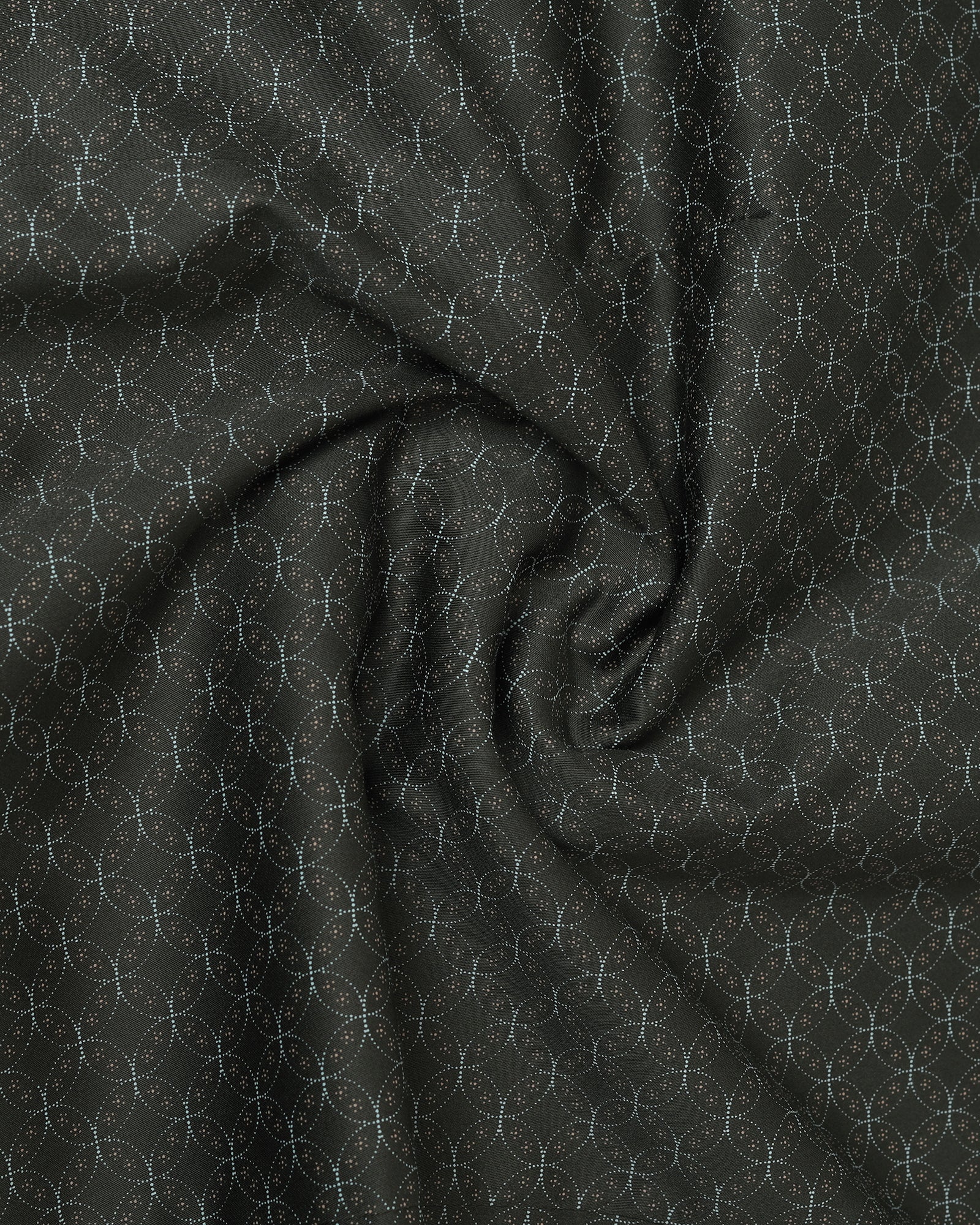 Dark Olive Printed Shirt - Cloud