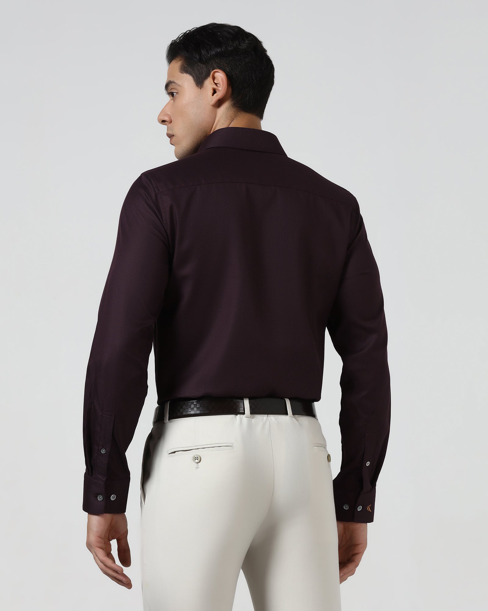 Maroon Luxe Textured Shirt - Captain