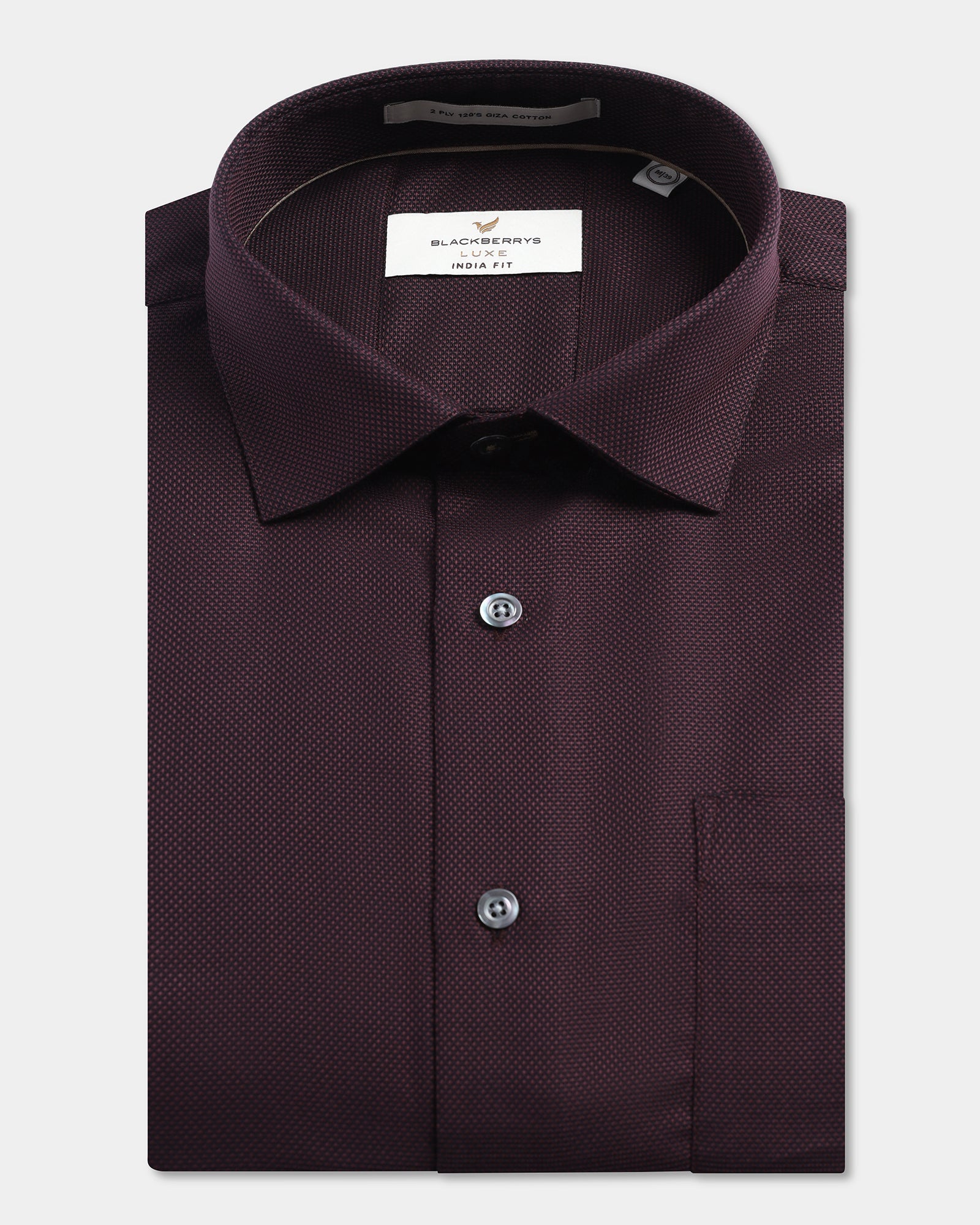 Maroon Luxe Textured Shirt - Captain