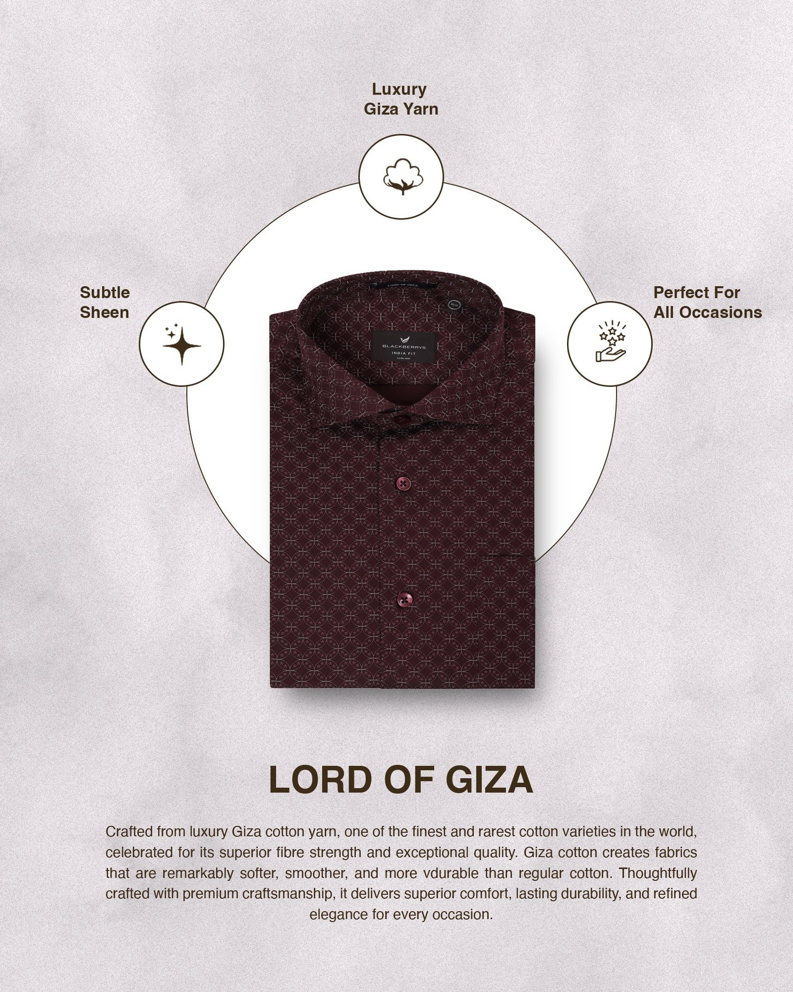 Maroon Printed Shirt - Cloud