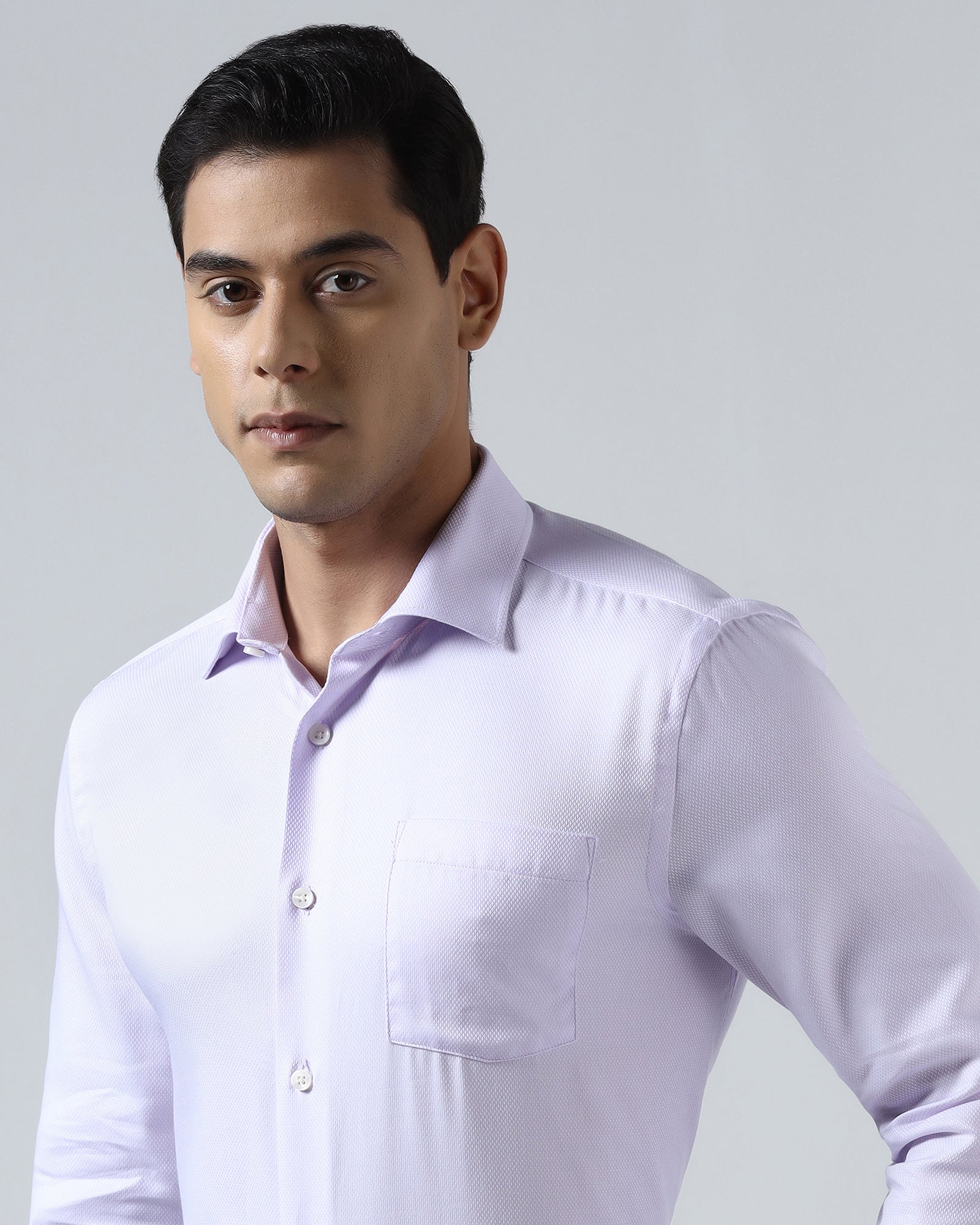 Mauve Textured Shirt - Quinn