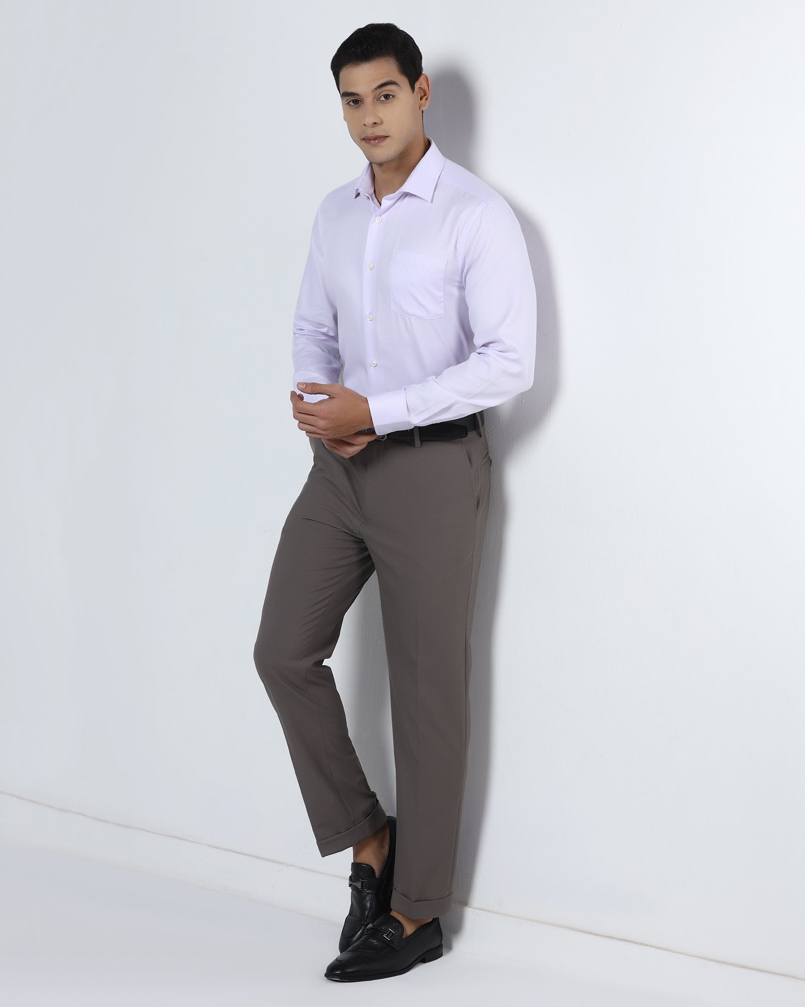 Mauve Textured Shirt - Quinn