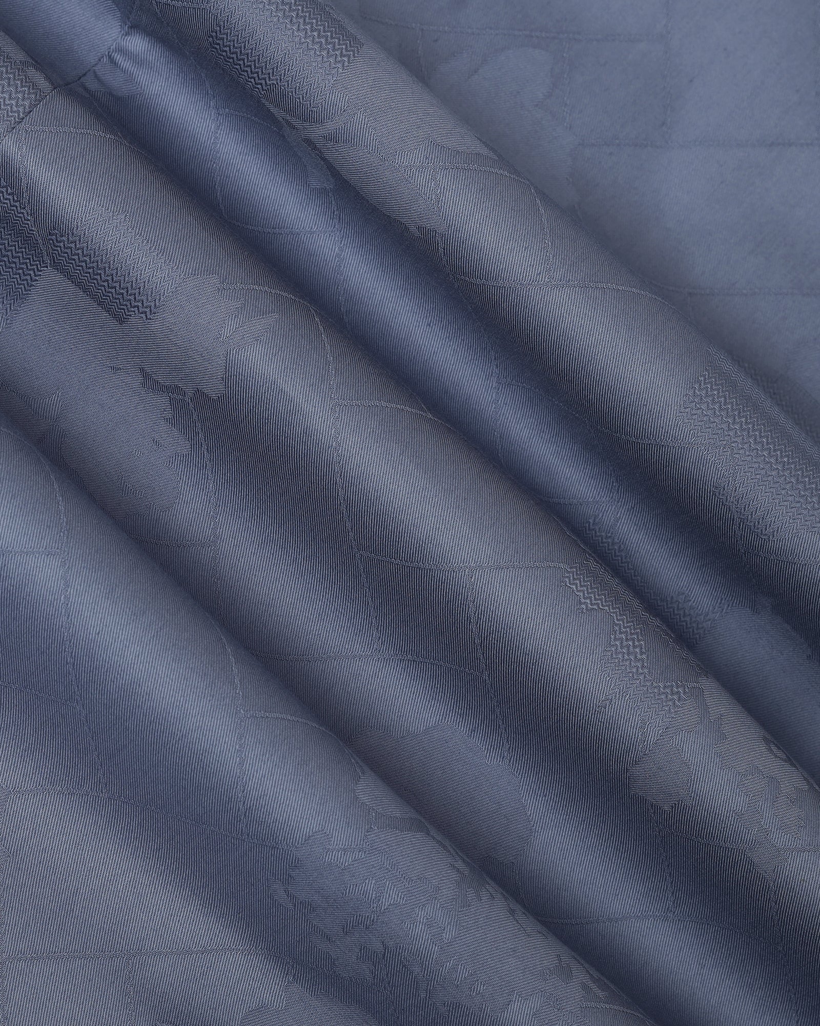 Mid Blue Jacquard Shirt - Ramen