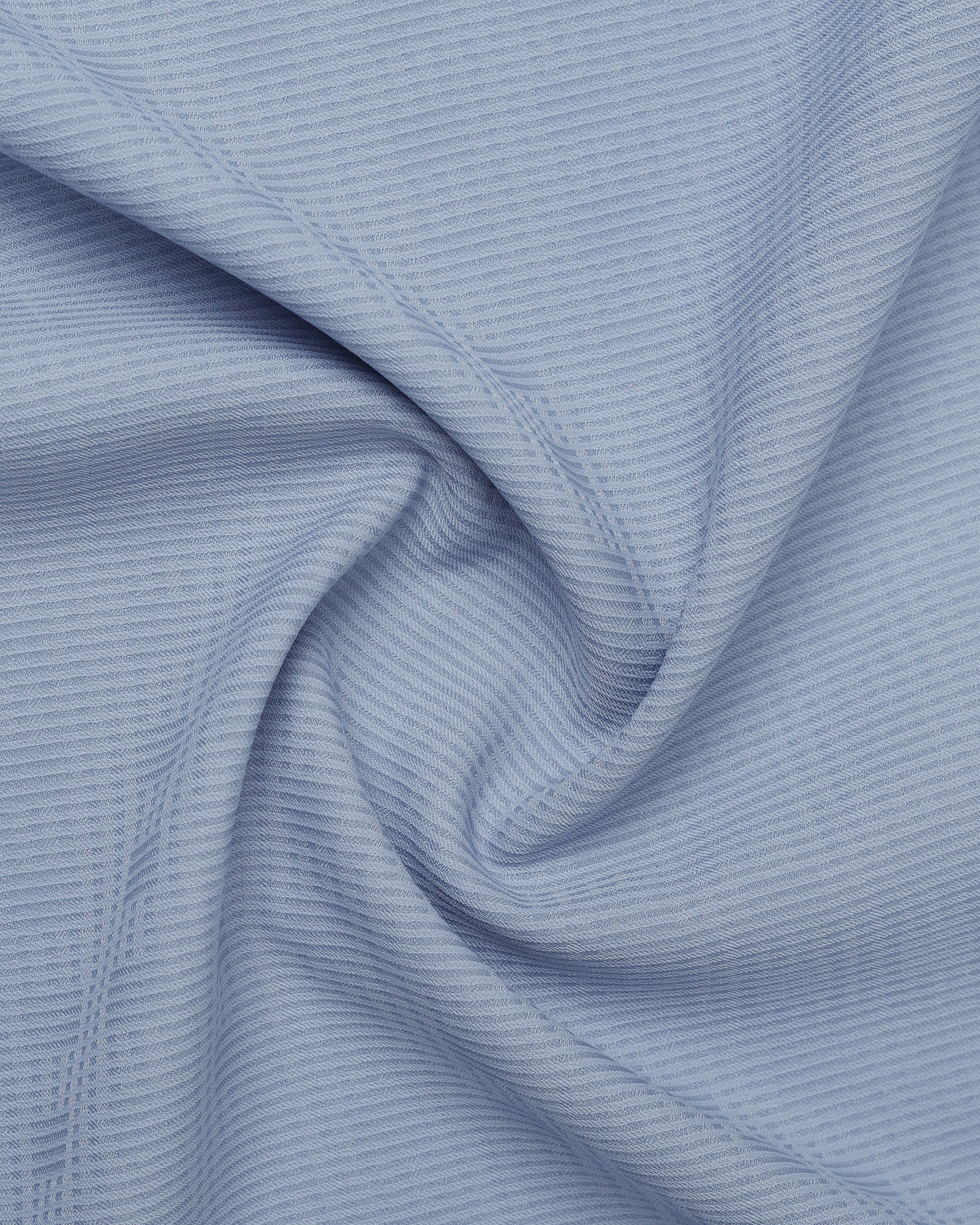 Mid Blue Non Iron Textured Shirt - Reform E