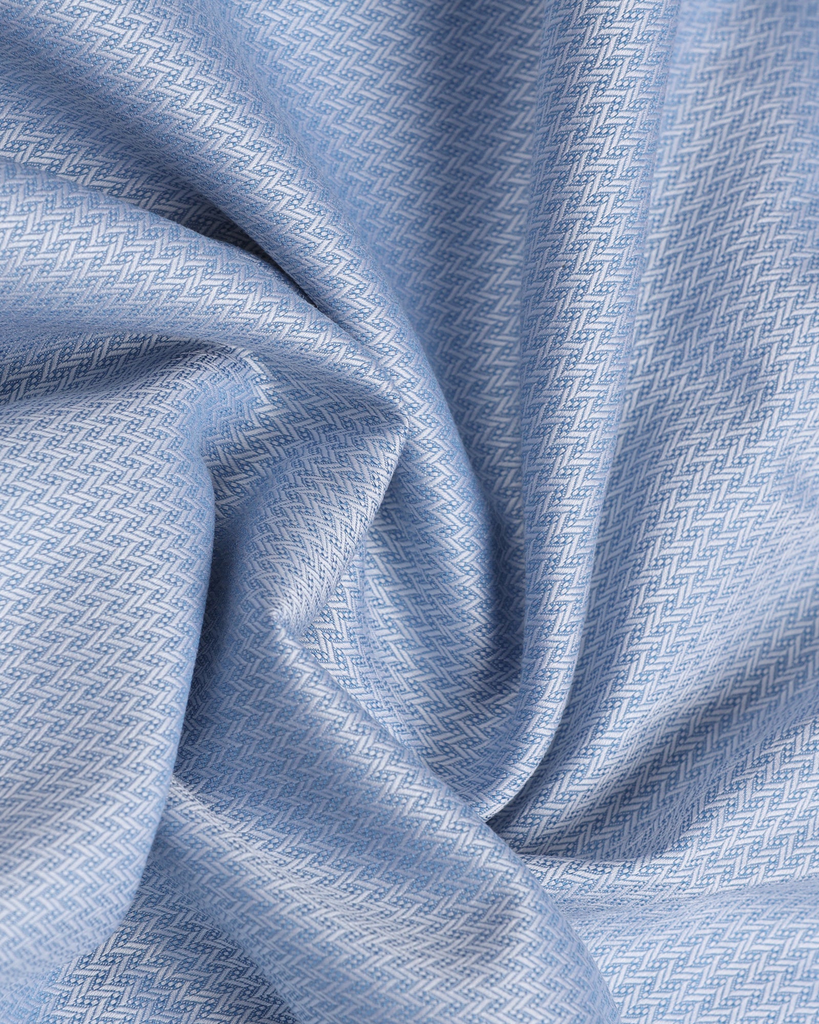 Mid Blue Luxe Textured Shirt - Honor