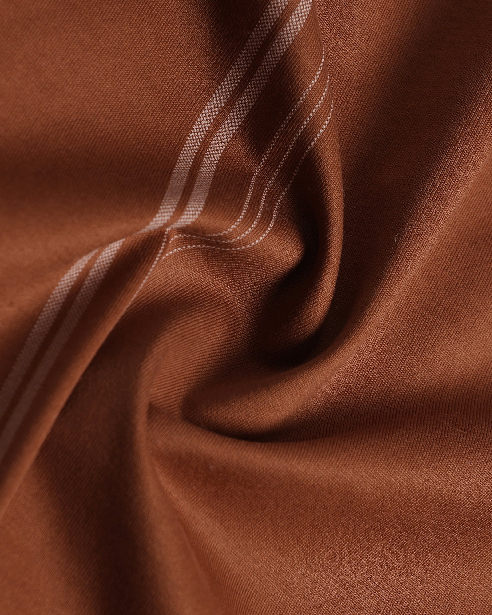 Mid Brown Luxe Textured Polo - Rickon