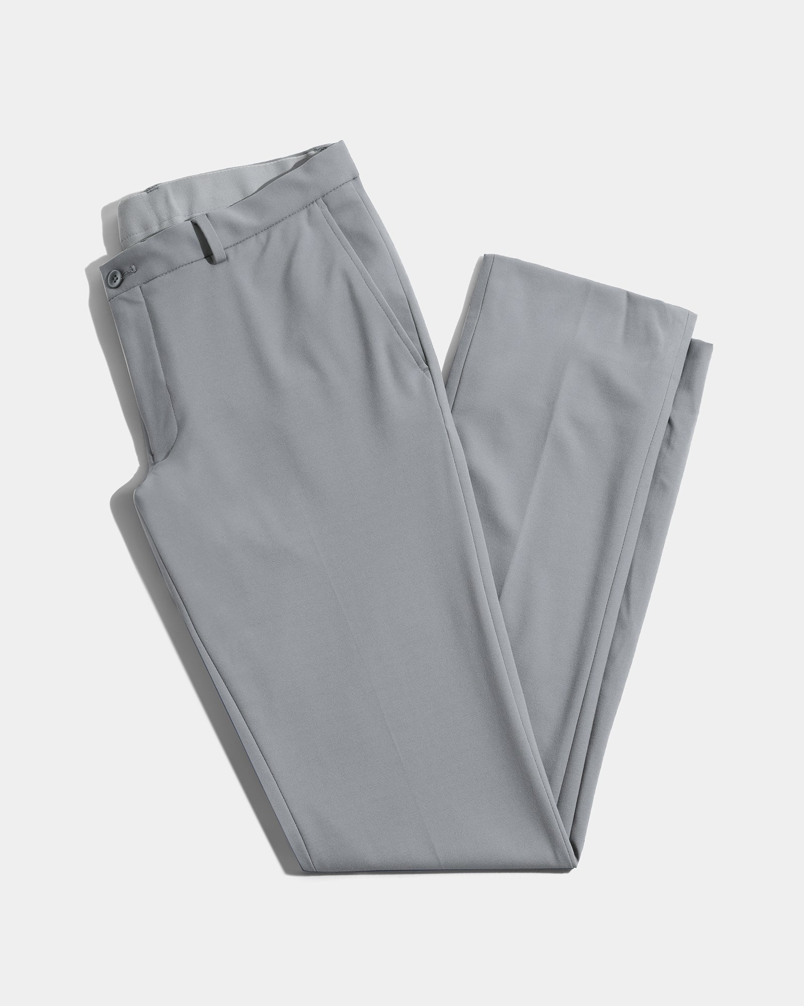 Mid Grey Solid Trouser - Oak
