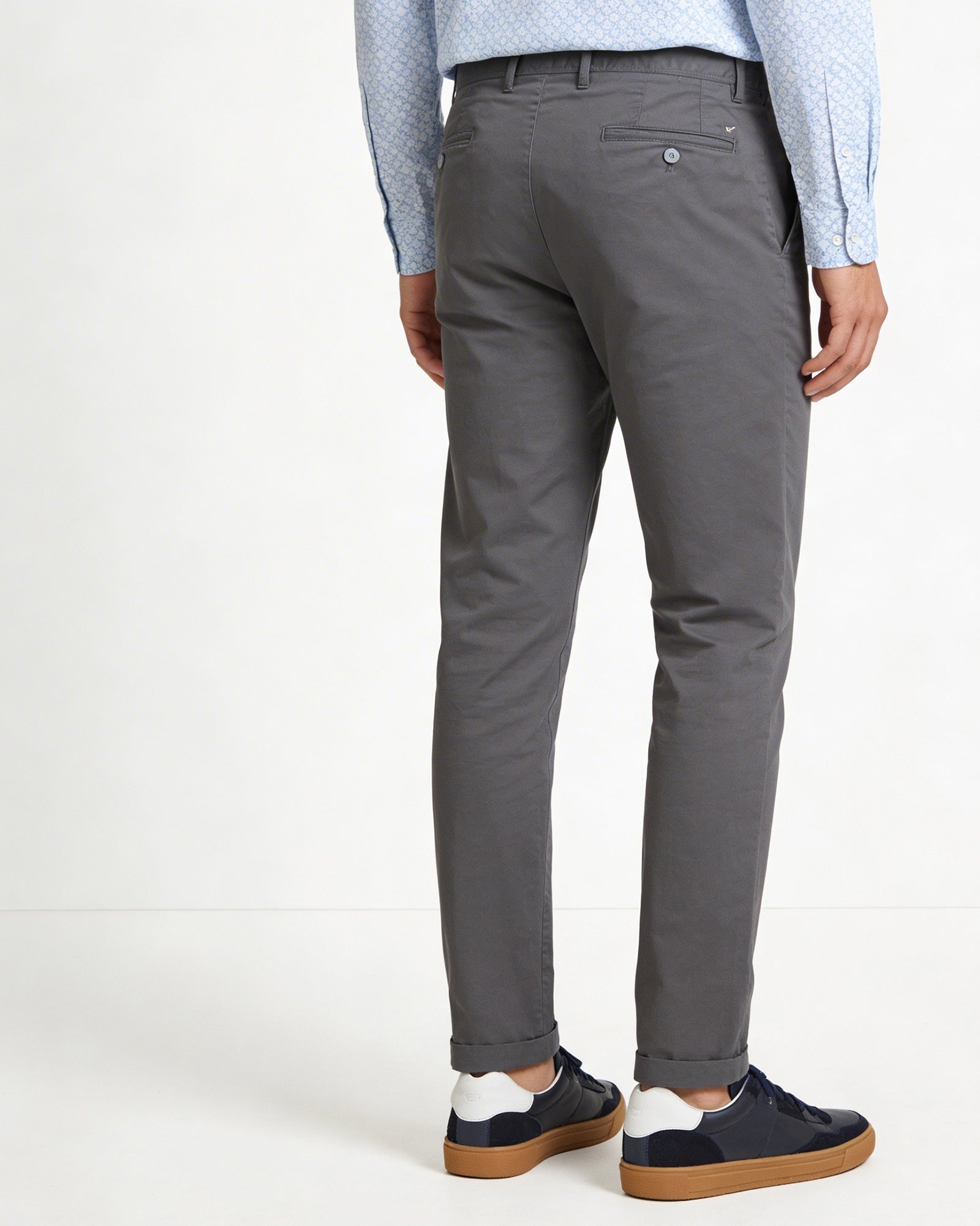 Mid Grey Textured Khaki - Captain