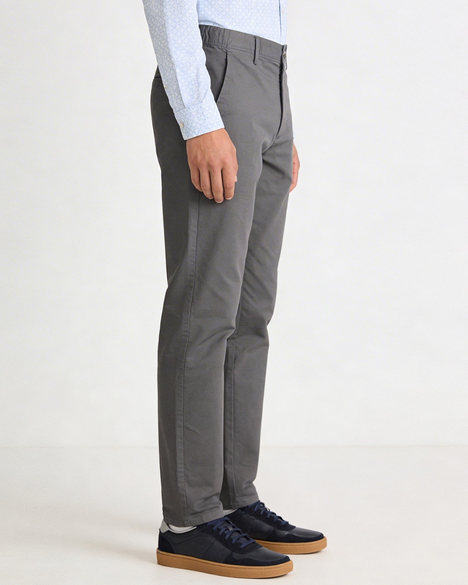 Mid Grey Textured Khaki - Captain