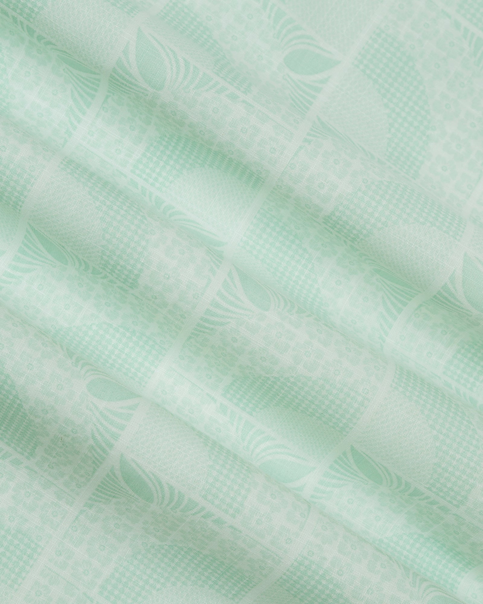 Mint Printed Shirt - Amer