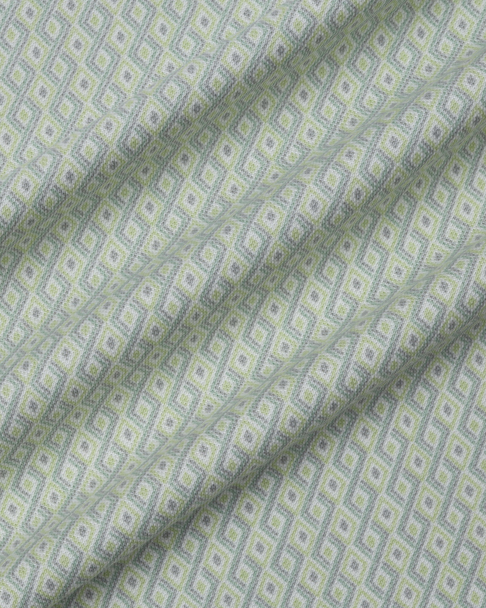 Mint Green Printed Polo - Mini