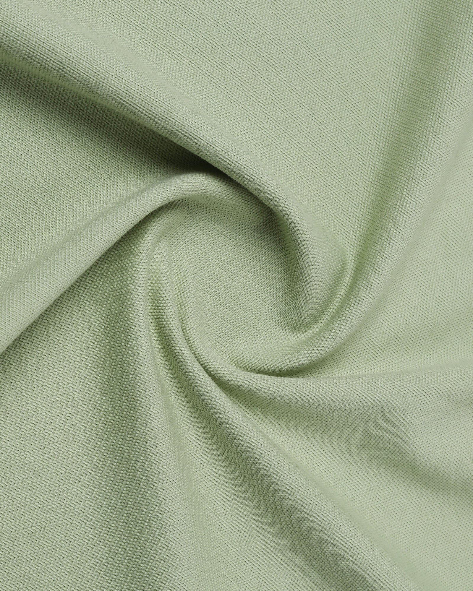 Mint Green Solid Polo - Aesun