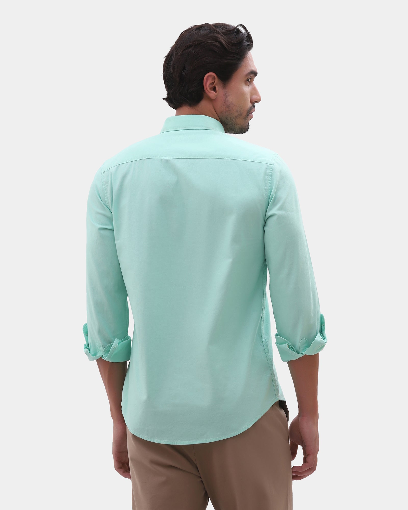 Mint Printed Shirt - Gebbew
