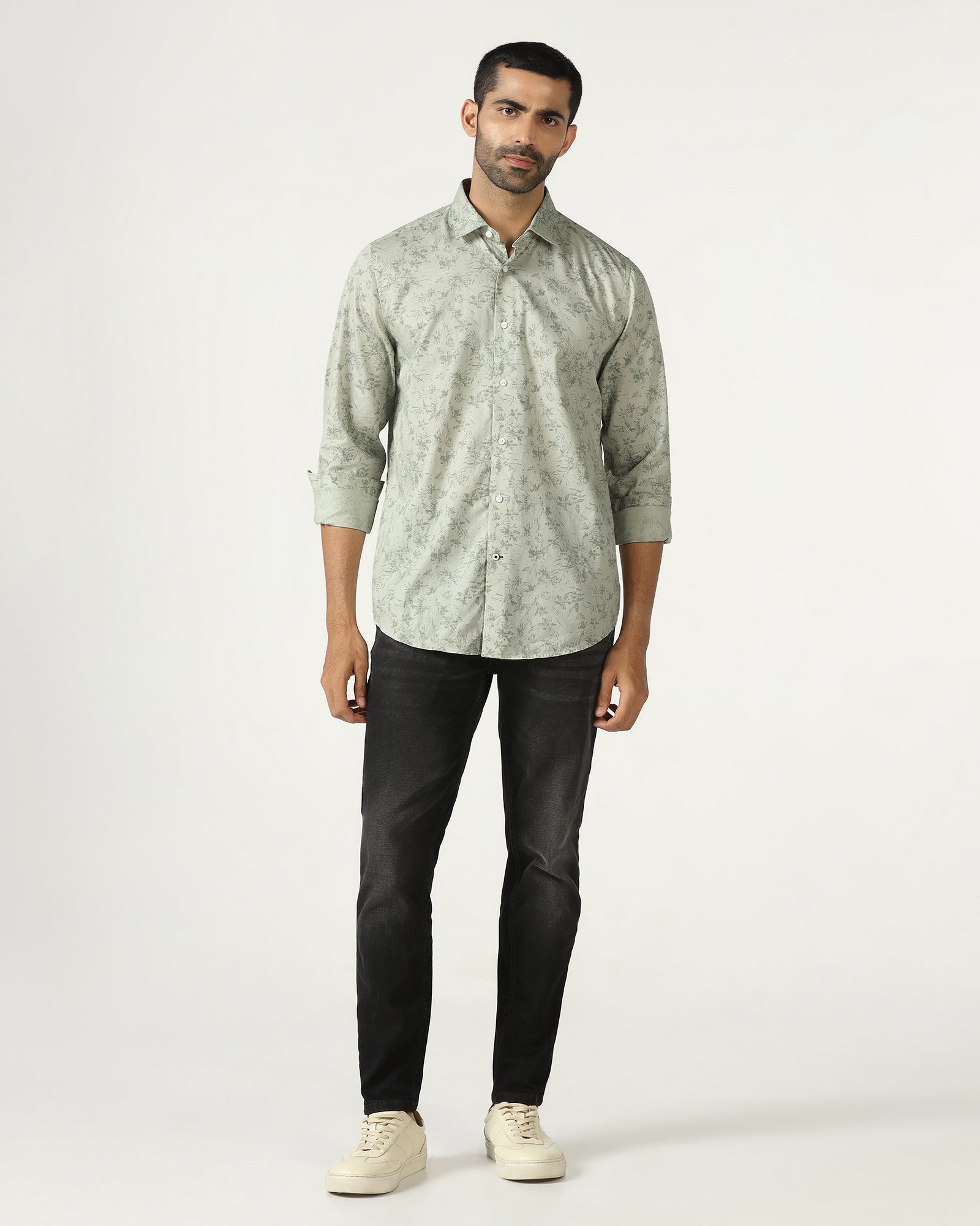 Mint Printed Shirt - Holten