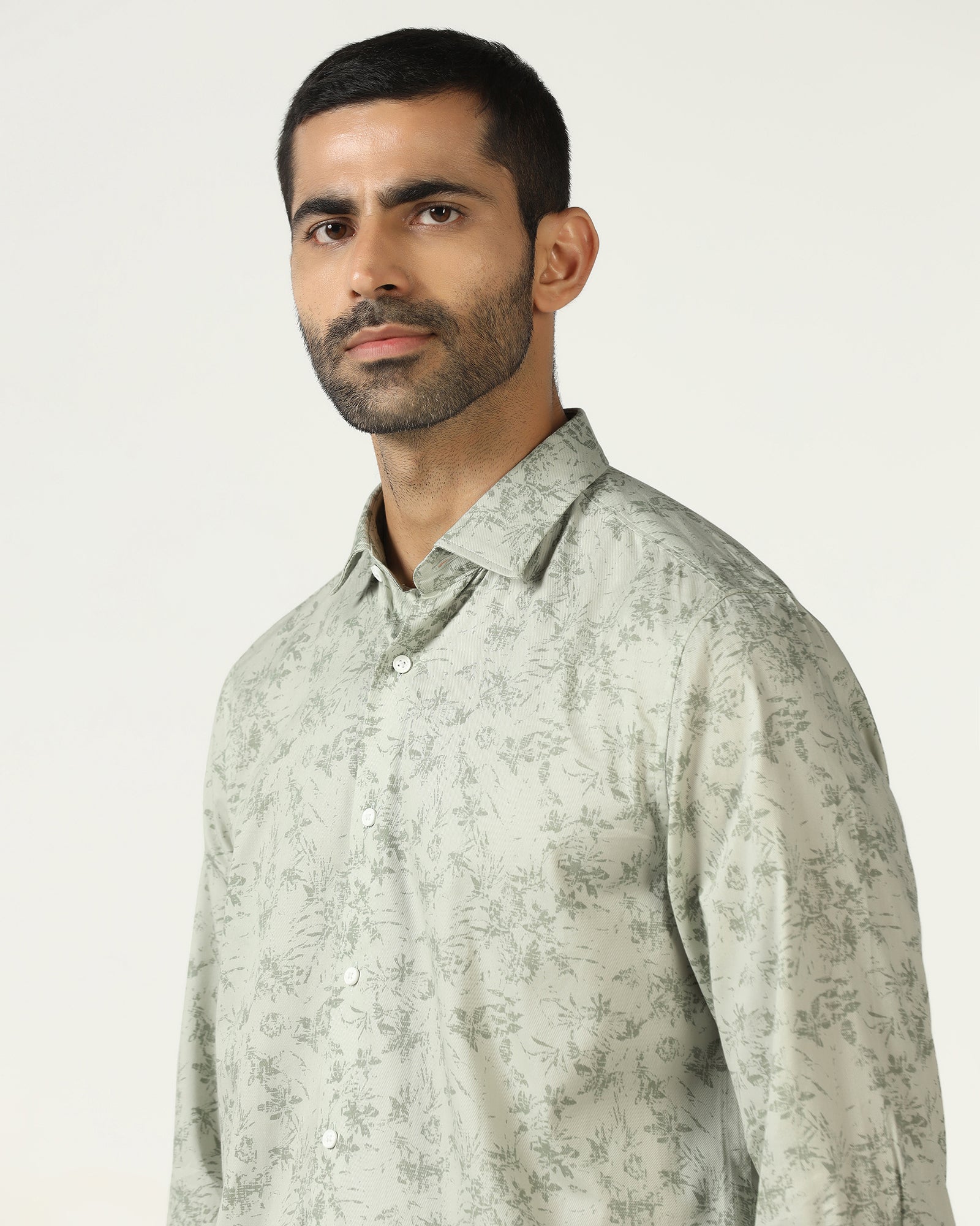 Mint Printed Shirt - Holten