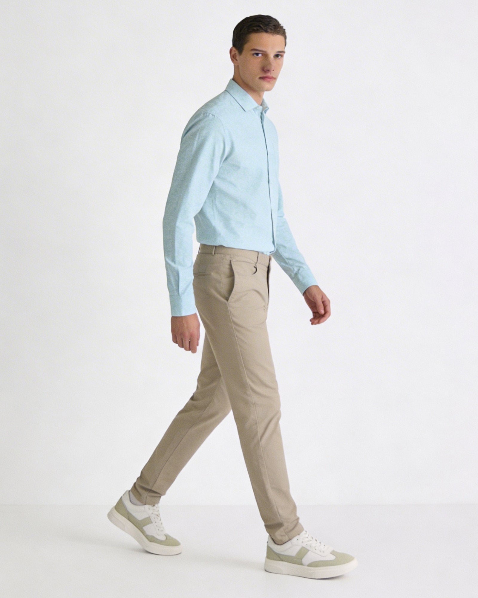 Mint Printed Shirt - Lavan