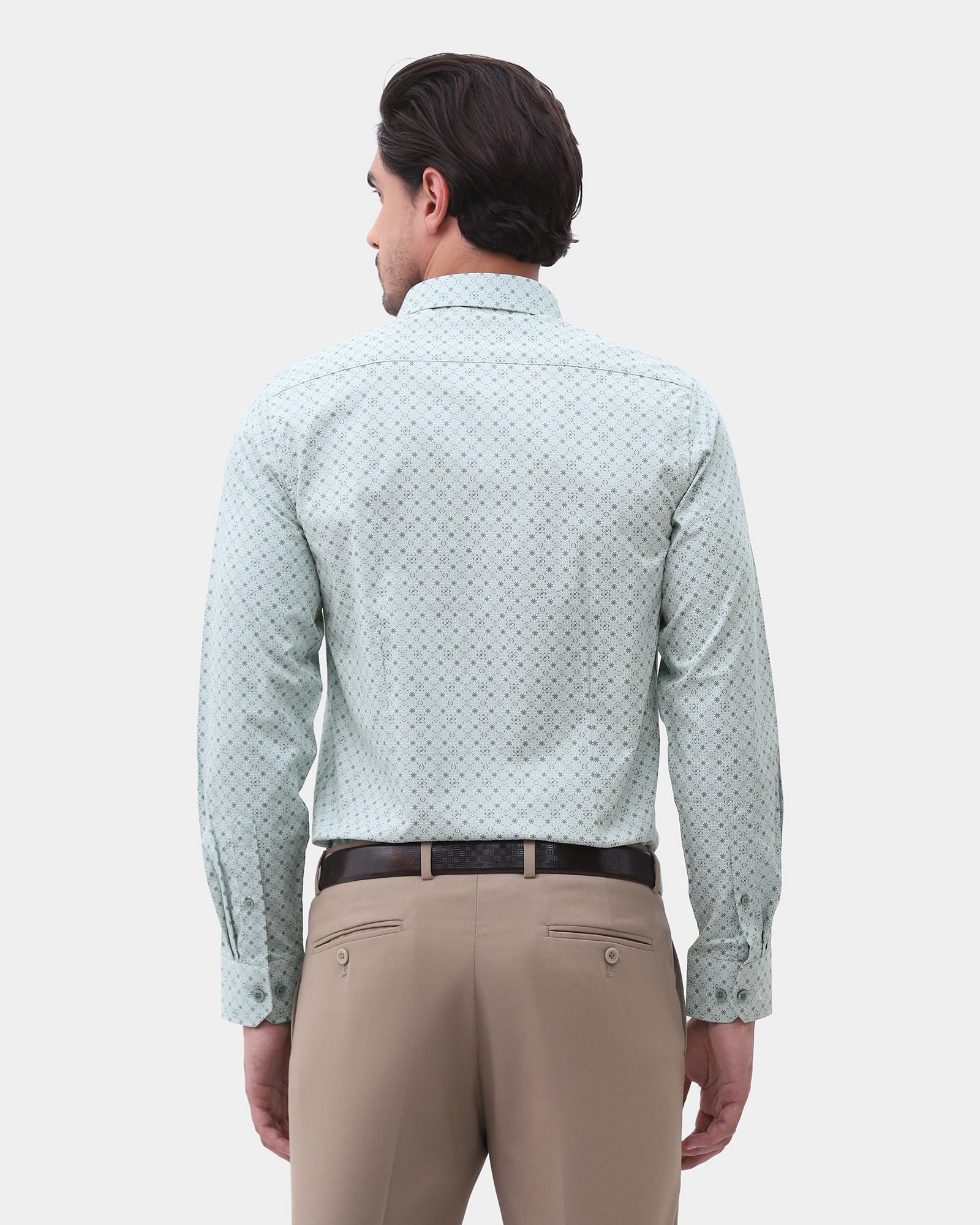 Mint Printed Shirt - Santino