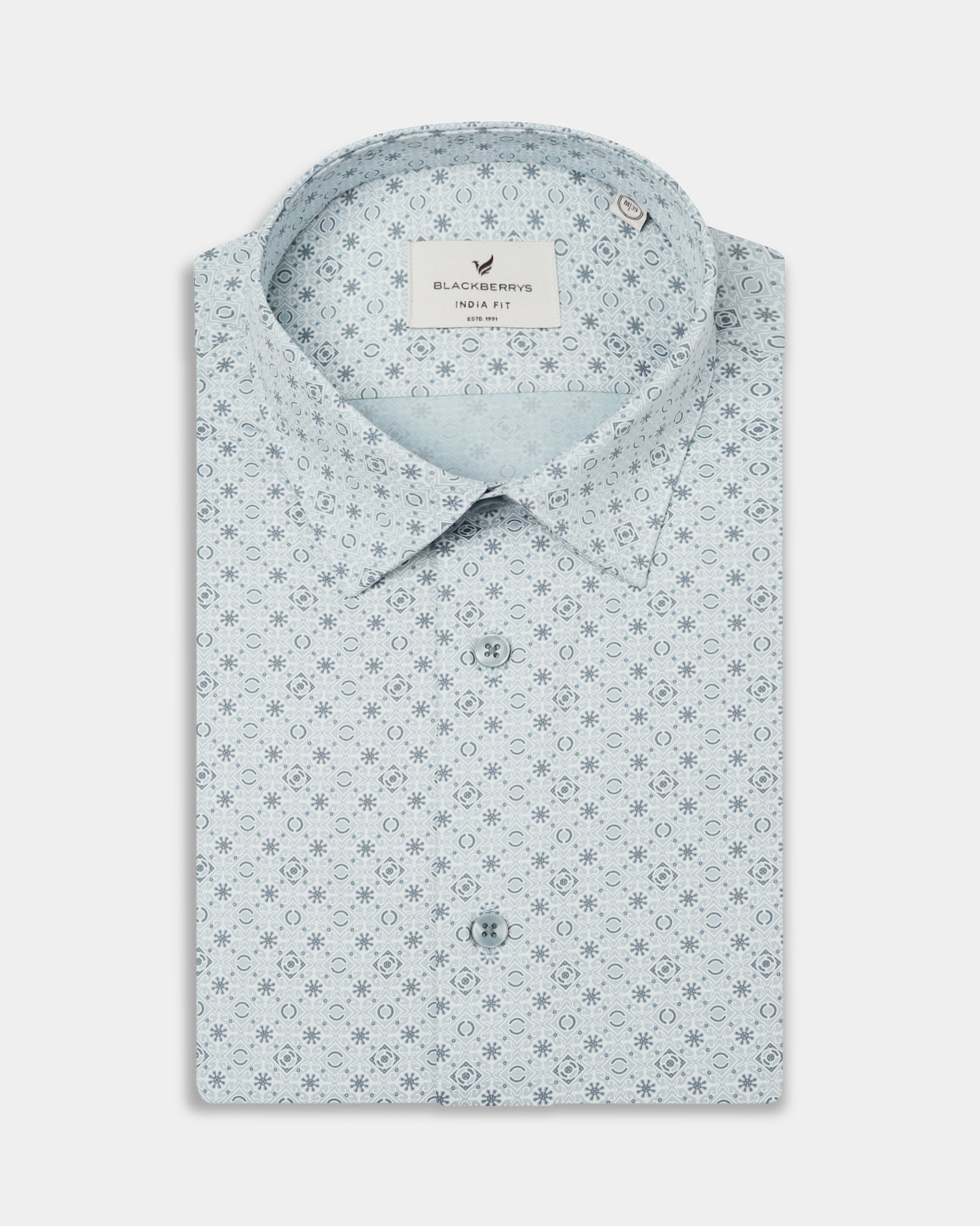 Mint Printed Shirt - Santino