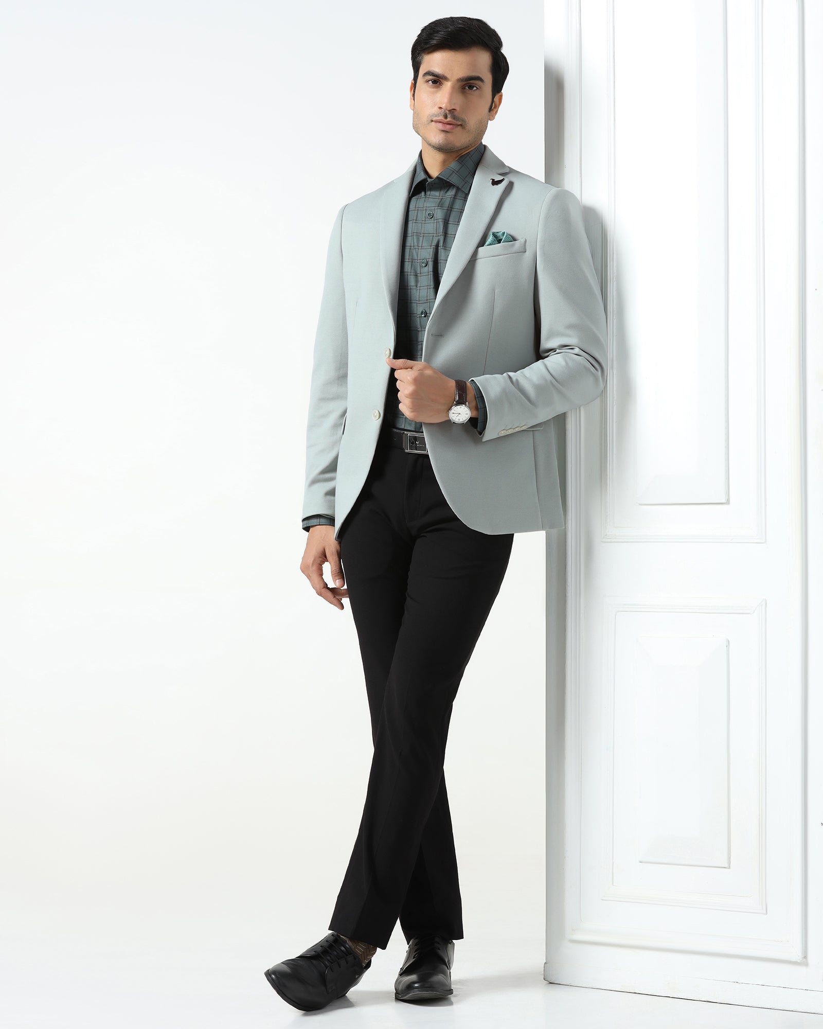 Mint Textured Blazer - Walker