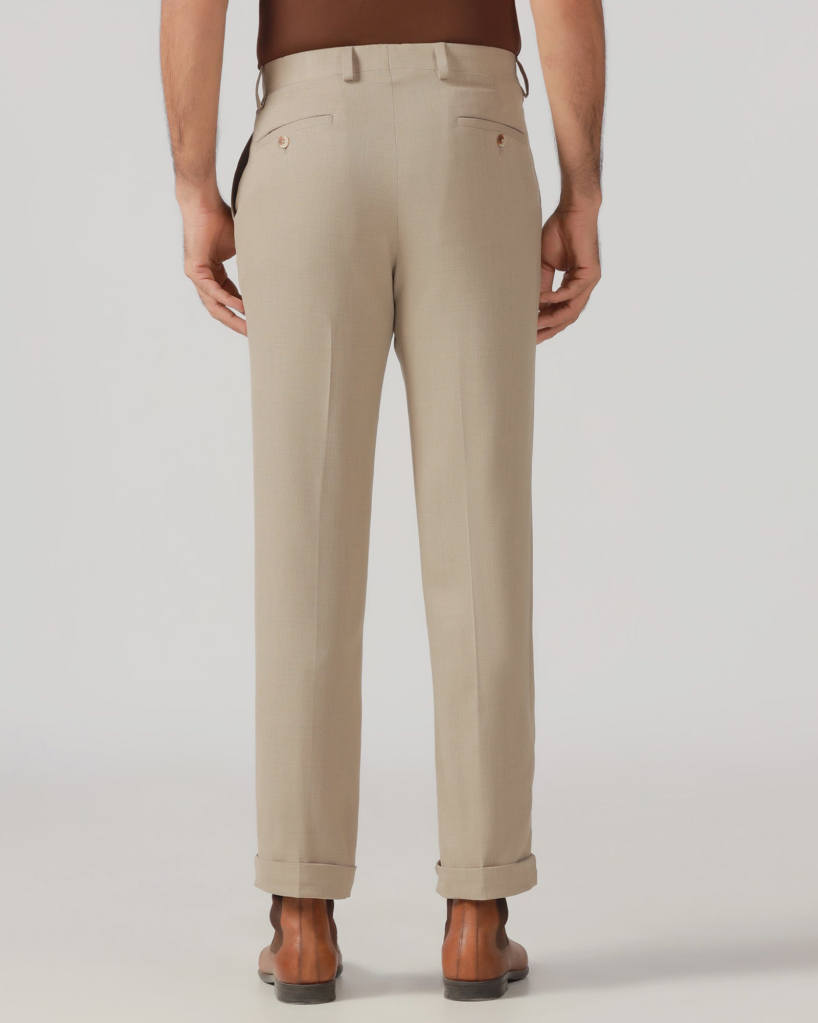 Mouse Relaxed Fit Textured Trouser - Oaksmith