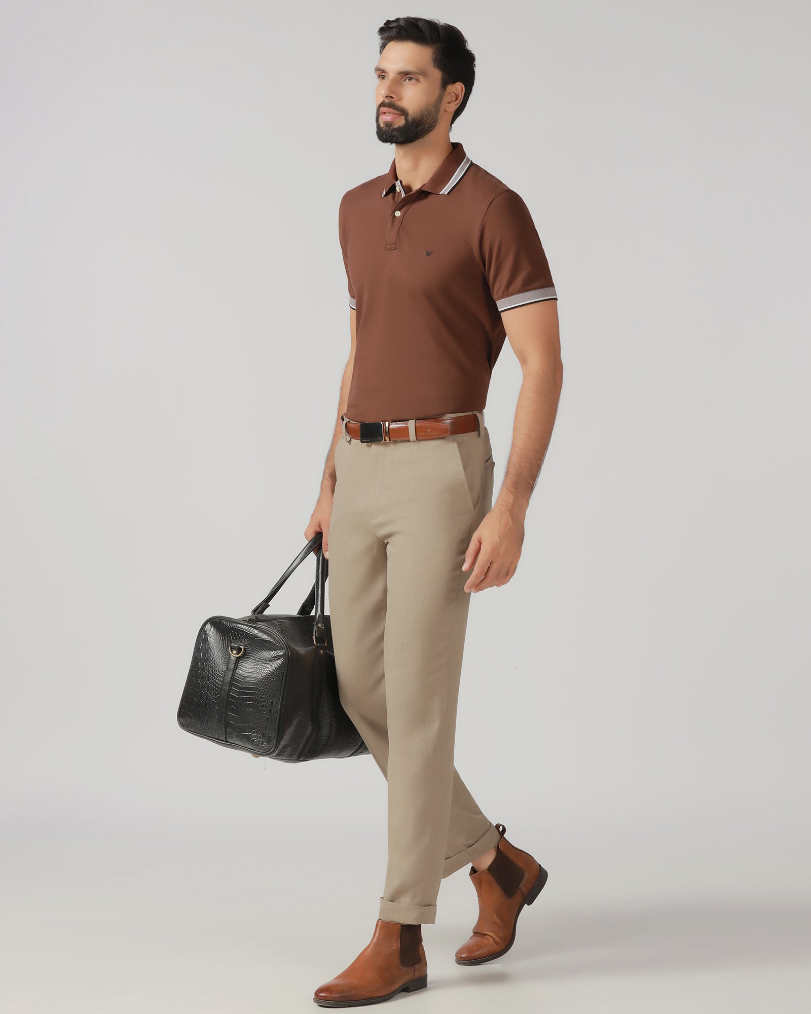 Mouse Relaxed Fit Textured Trouser - Oaksmith